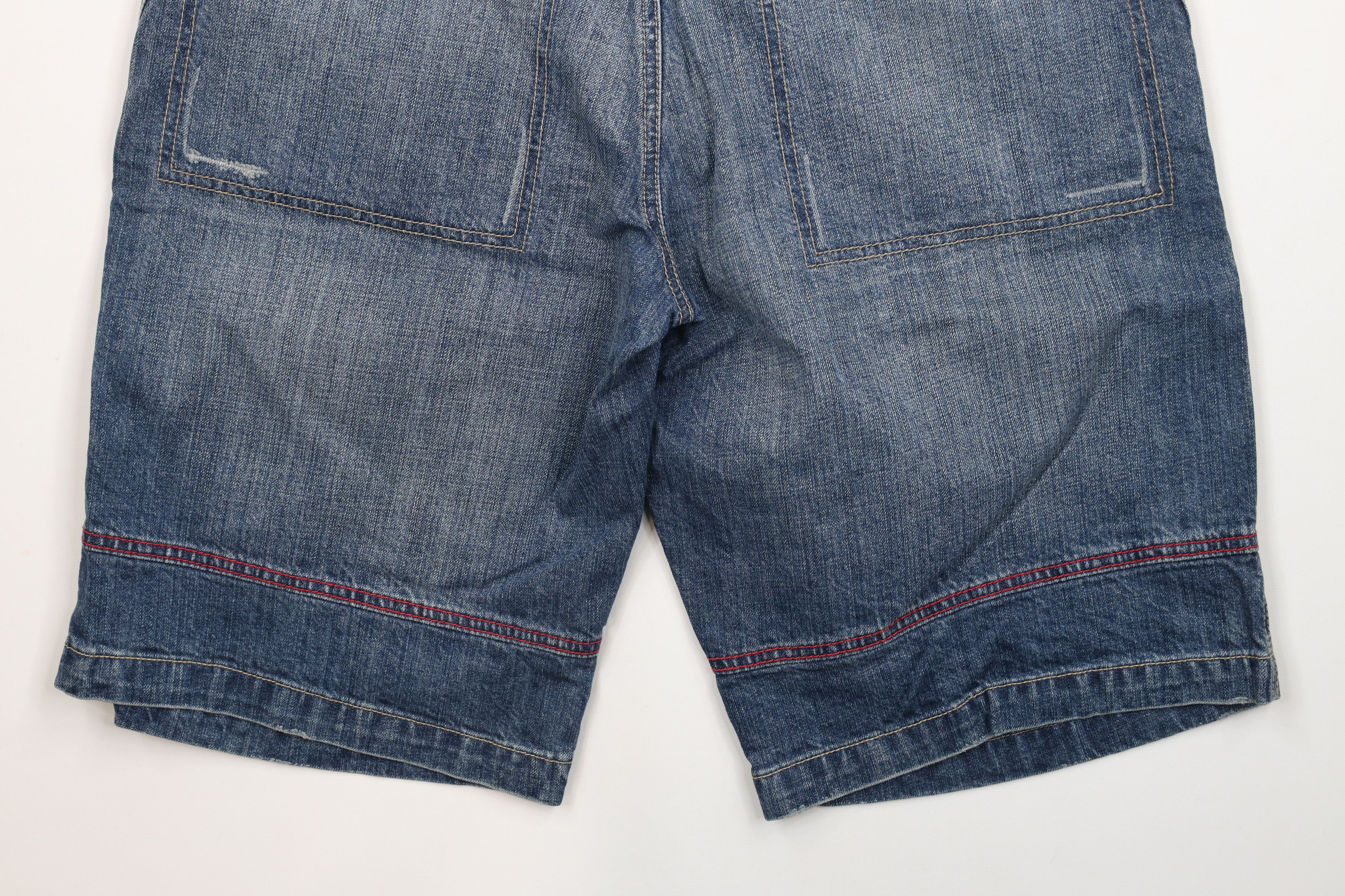 Marithe + Francois Girbaud × Vintage NOS Vintage 90s Marithe Francois Girbaud Denim Shorts Blue Size US 32 / EU 48 - 10 Thumbnail