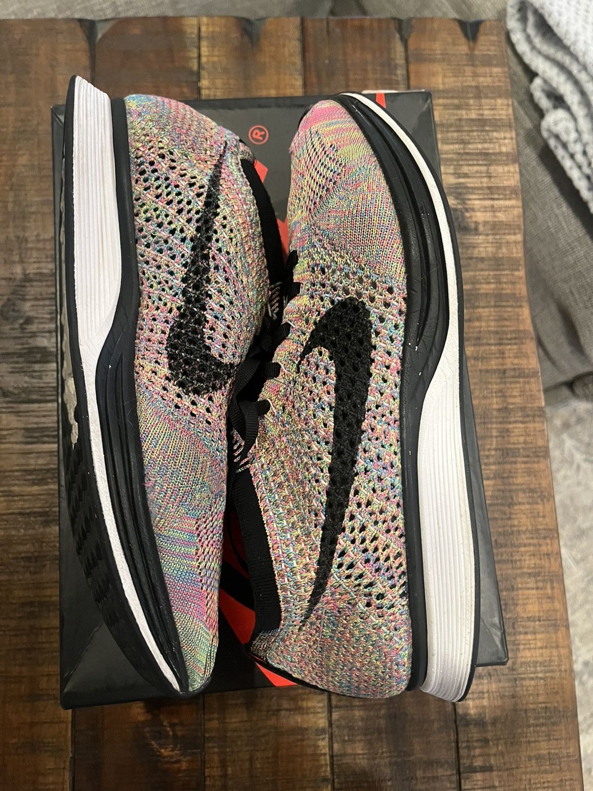 Nike Nike Flyknit Racer “Multi color 3.0” size 8.5 Size US 8.5 / IT 38.5 - 7 Thumbnail
