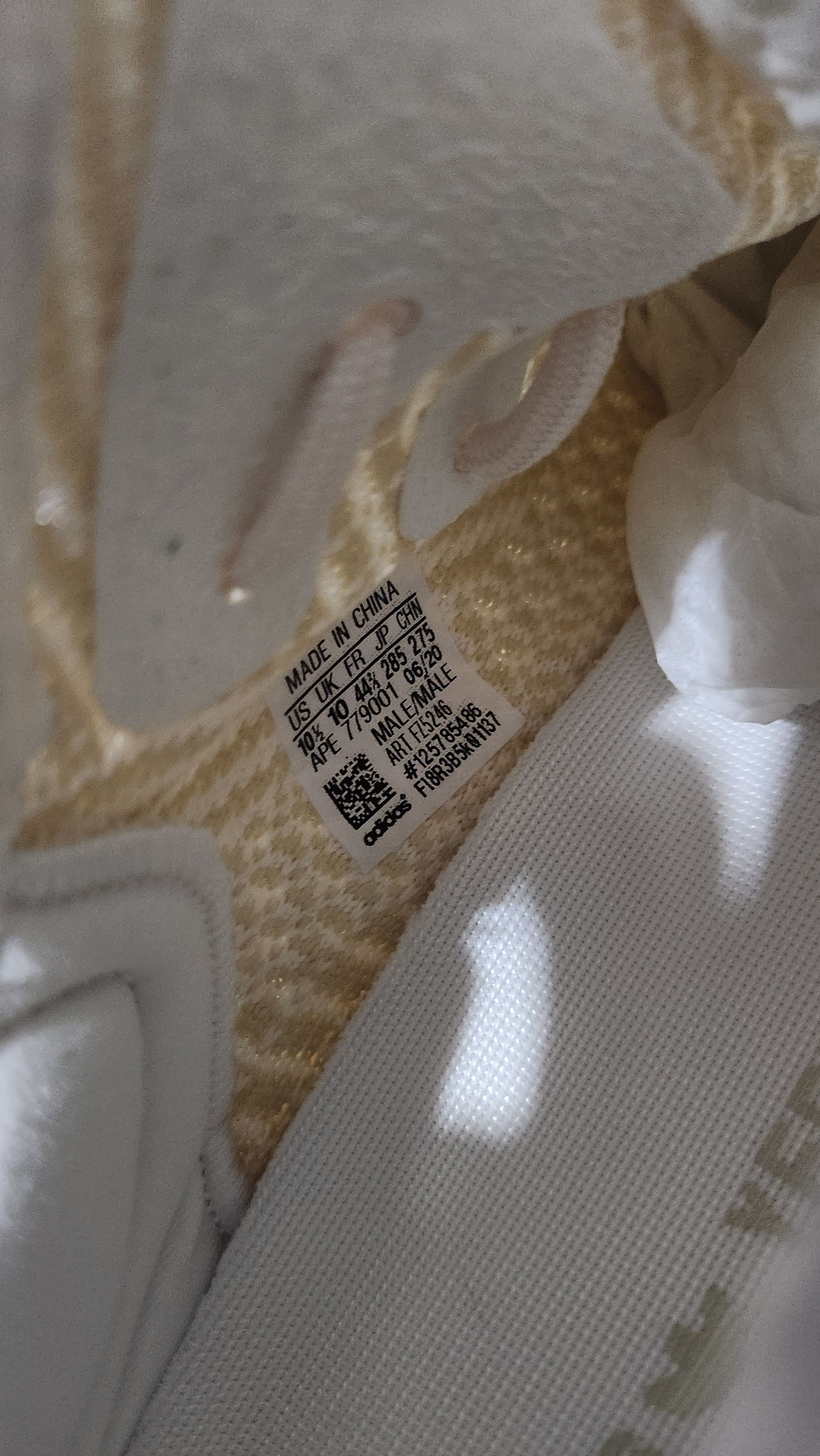 Adidas Adidas Yeezy Boost 350 v2 Abez "Natural" Size US 10.5 / EU 43-44 - 5 Thumbnail
