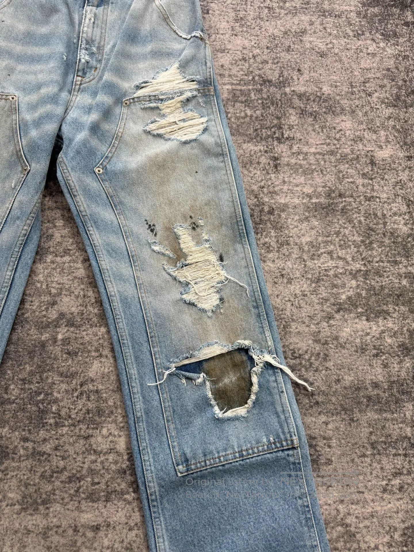 MM6 MM6 SS25 Distressed Straight Leg Jeans. Size 25" / US 0 / IT 36 - 6 Thumbnail