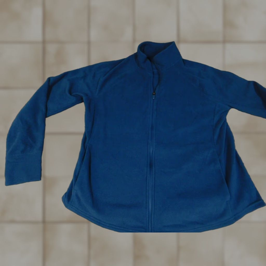 Old Navy Old Navy Womens Sweatshirt Full Zip XL Blue Activewear Lightweight Regular Logo Mock Neck Polyester Blended Fabric Womens Casual Sports Size XL / US 12-14 / IT 48-50 - 1 Thumbnail