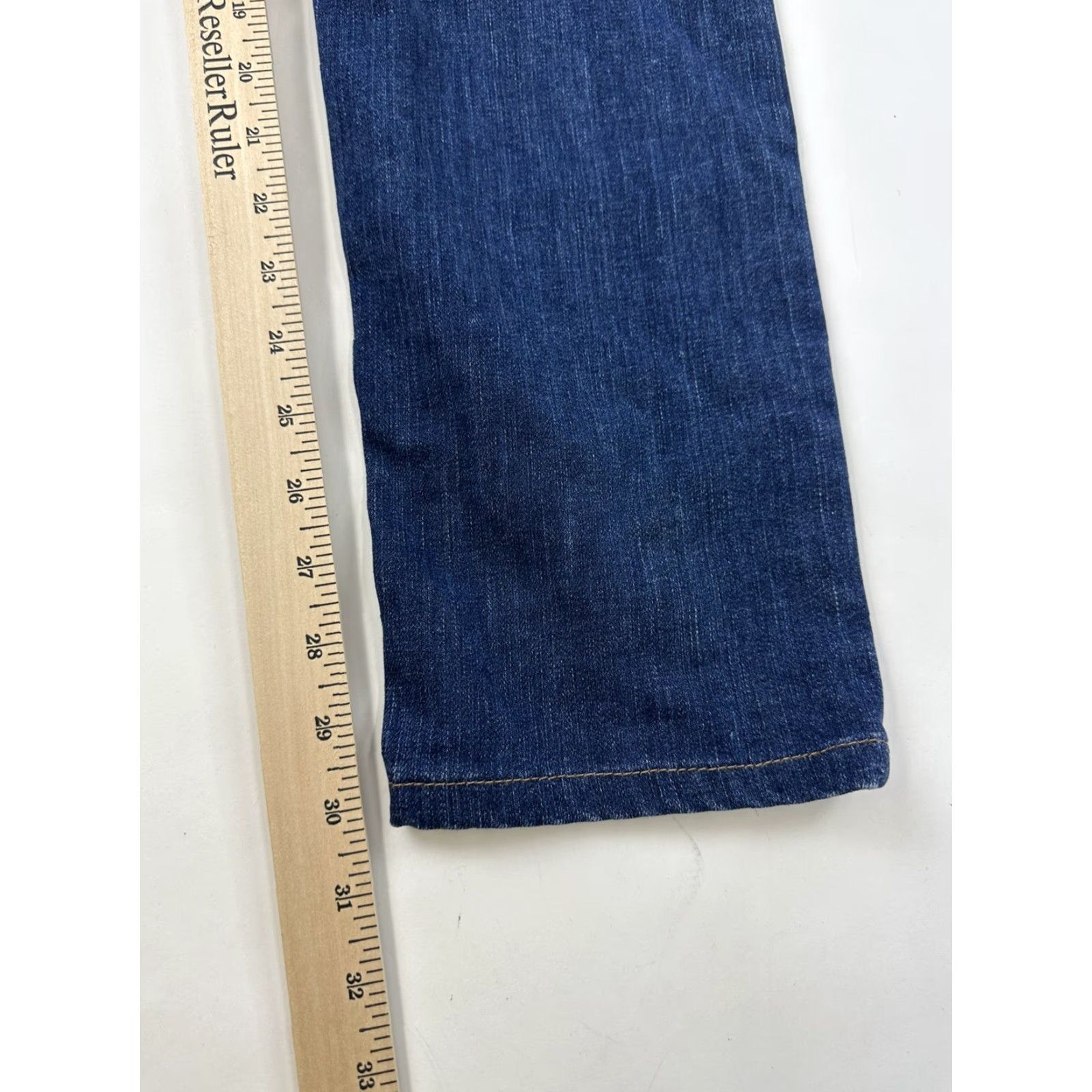 Denime Bluer Jeans Women 30 Blue Denim Made in USA Taper Work Skinny Stretch Pants Size 30" / US 8 / IT 44 - 8 Thumbnail