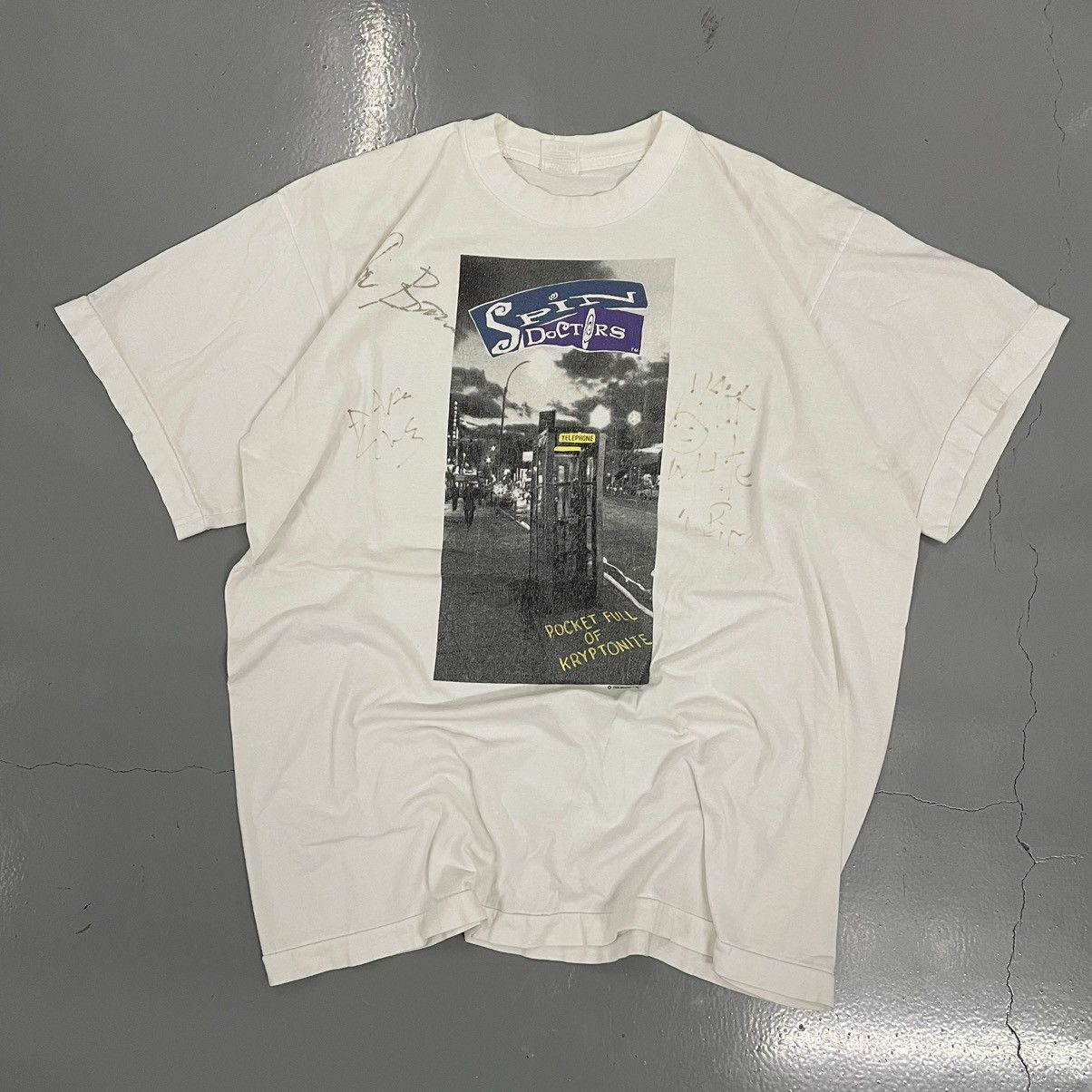 Image of Band Tees x Vintage Crazy Vintage 90's Euro Spin Doctors Two Princes Shirt in White, Men's (Size XL