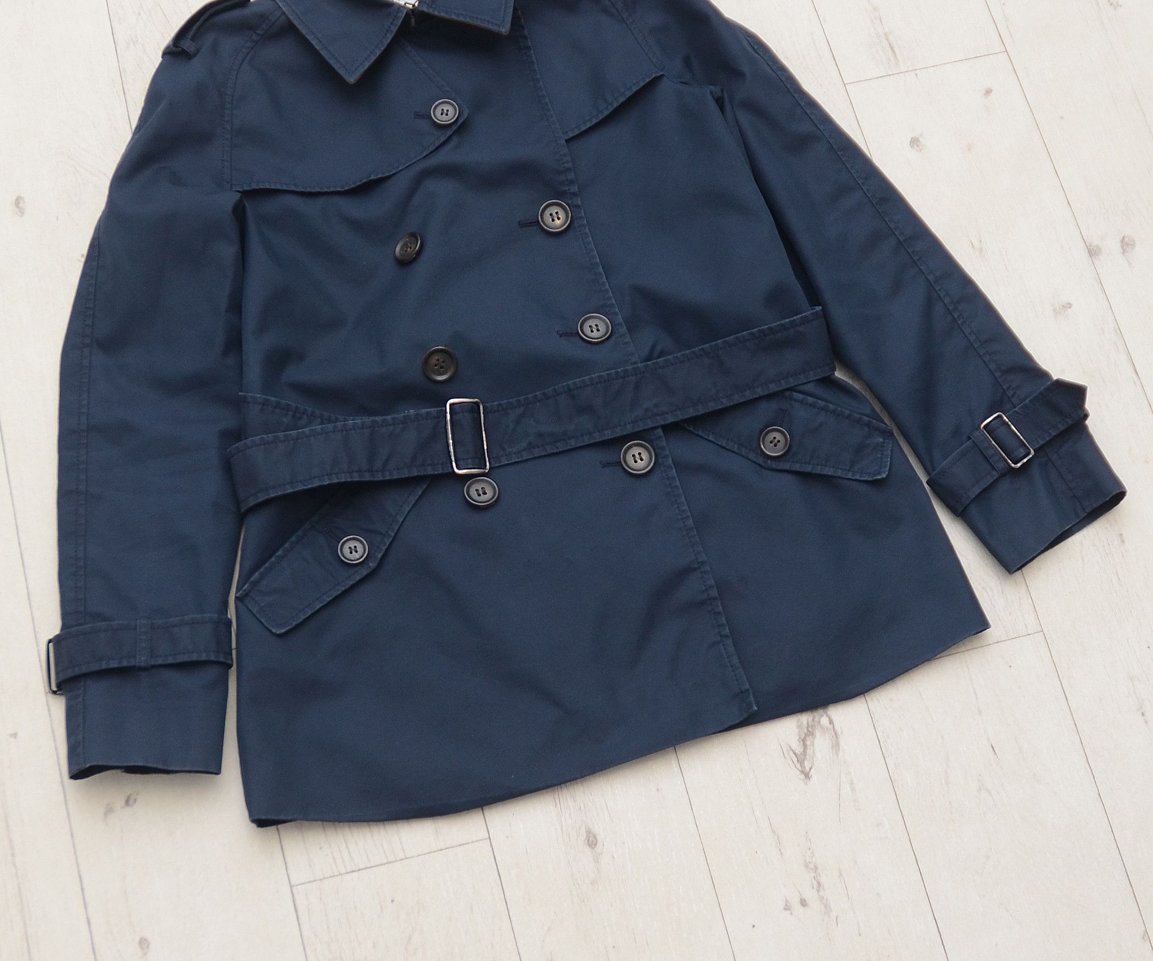 Coach Coach Blue Navy Trench Women’s Coat Jacket The Trench RARE Size S / US 4 / IT 40 - 3 Thumbnail