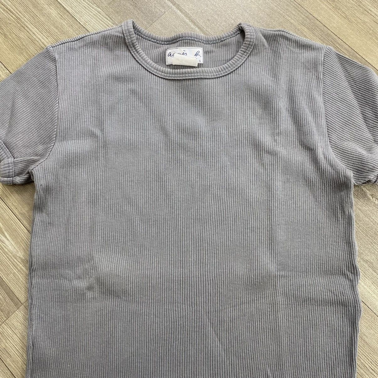 agnes b. 1990s Vintage Agnes B Homme Grey Basic Tee Luxury Size US XS / EU 42 / 0 - 2 Thumbnail