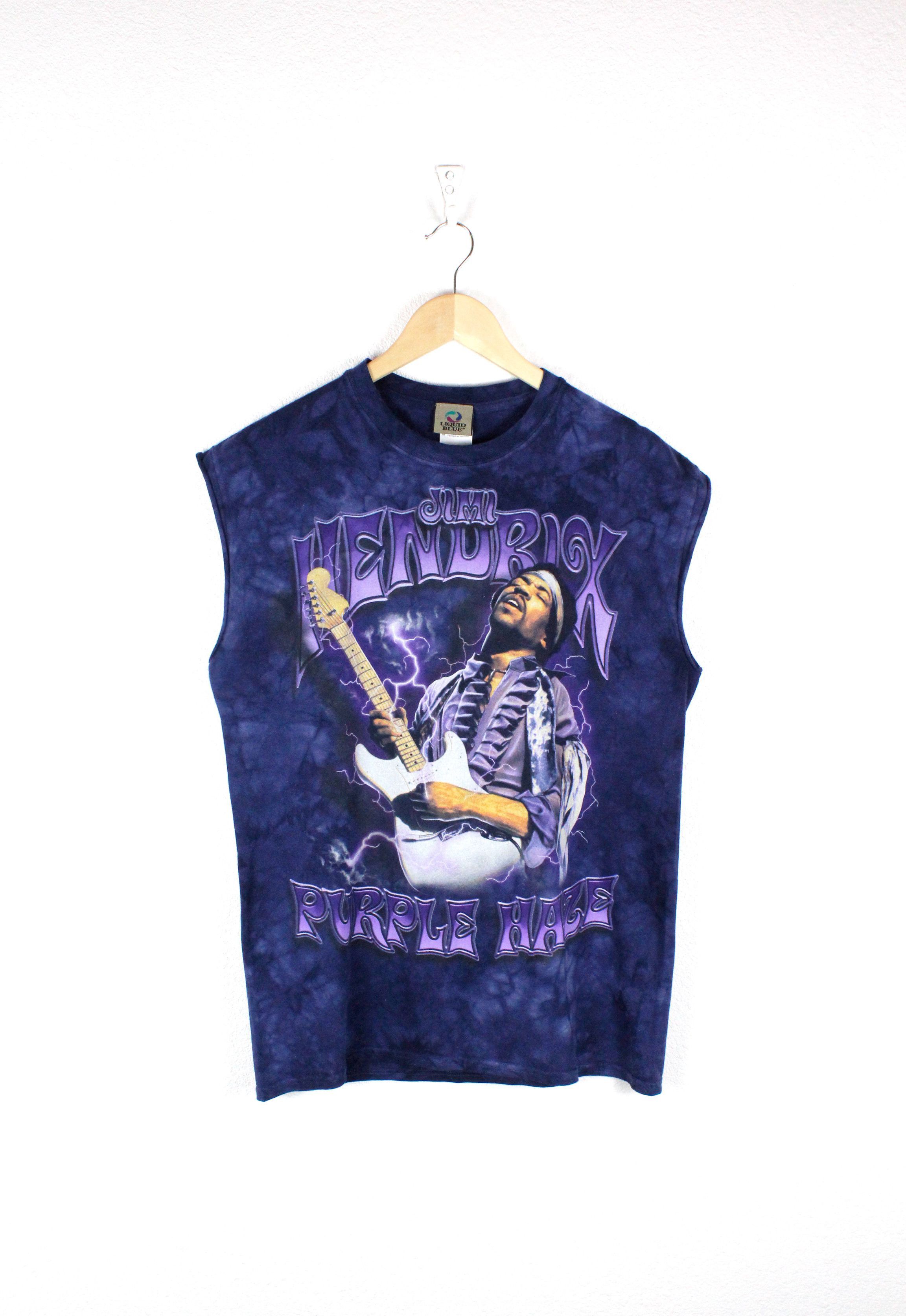 Band Tees Vintage Jimi Hendrix Purple Haze Tie Dye Sleeveless Tee 90s Size US M / EU 48-50 / 2 - 1 Thumbnail