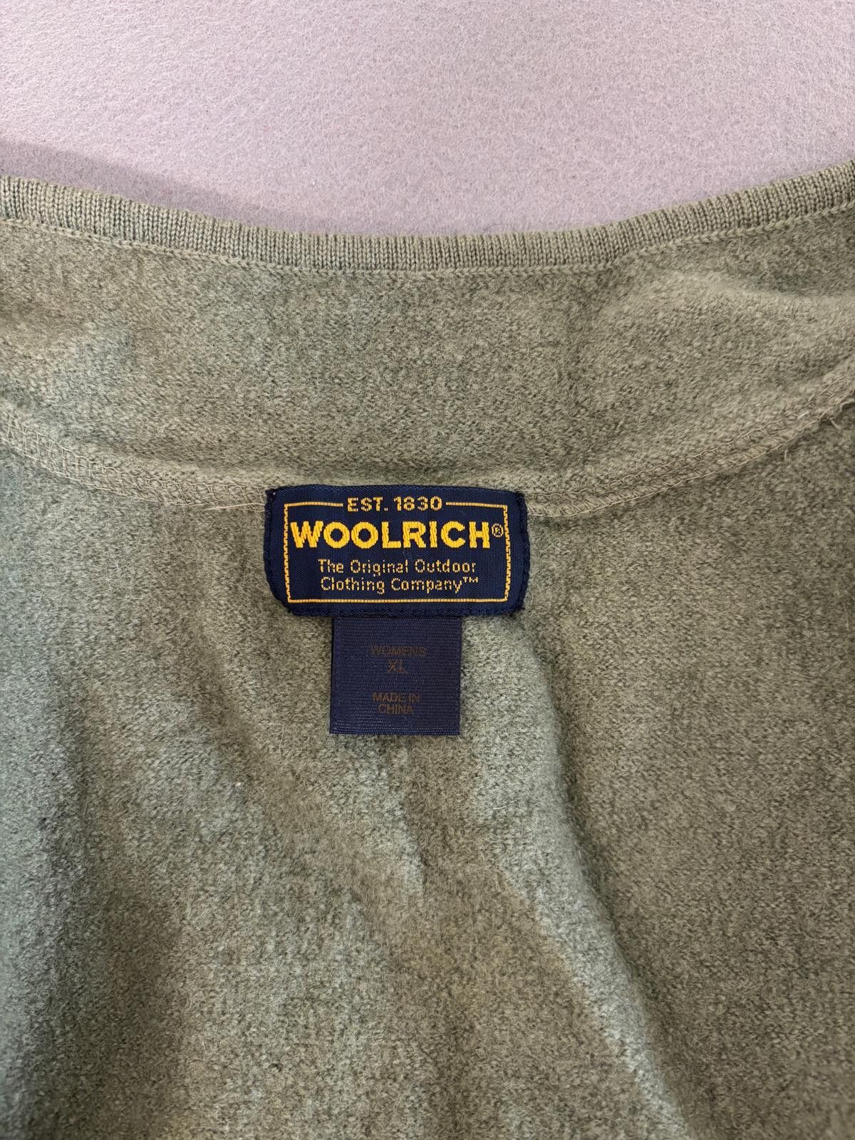 Woolrich Woolen Mills Woolrich Olive Green Sleeveless Fleece Gilet Womens Size XL Size XL / US 12-14 / IT 48-50 - 4 Thumbnail