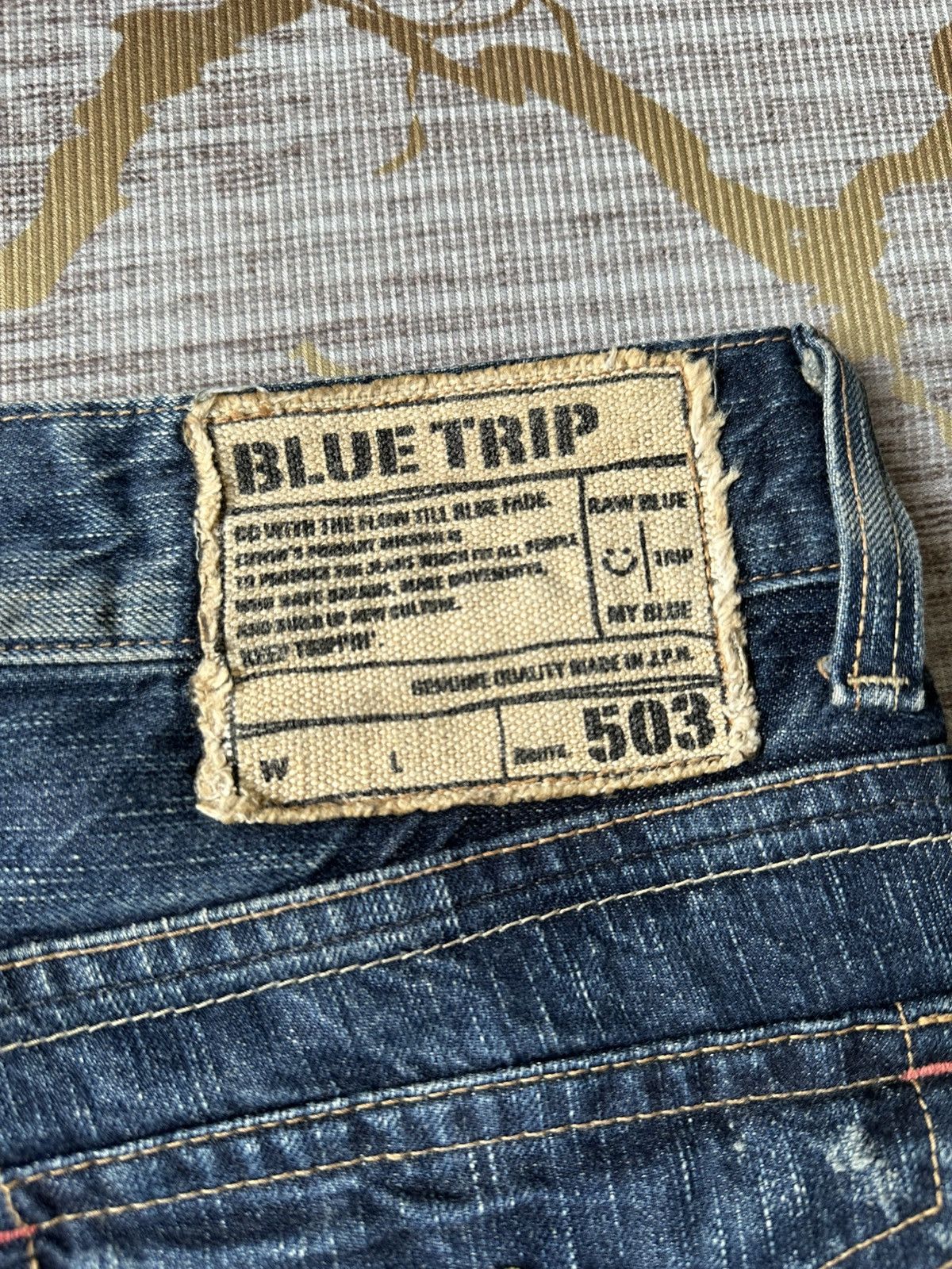 Japanese Brand FLARE Edwin 503 Claw Marks Design Denim Size US 32 / EU 48 - 20 Thumbnail