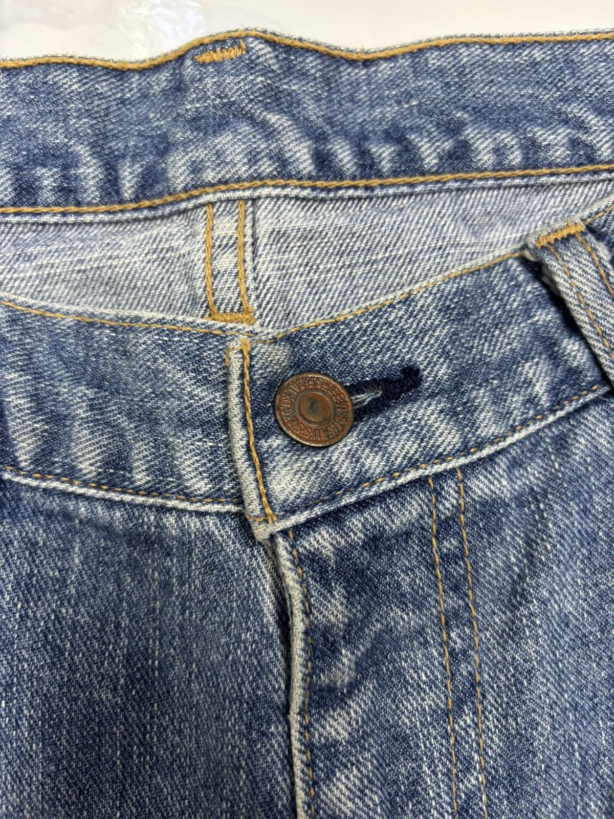 Kapital 🔥LEVIS Y2K REGULAR FIT DISTRESSED DENIM JEANS Size US 32 / EU 48 - 9 Thumbnail