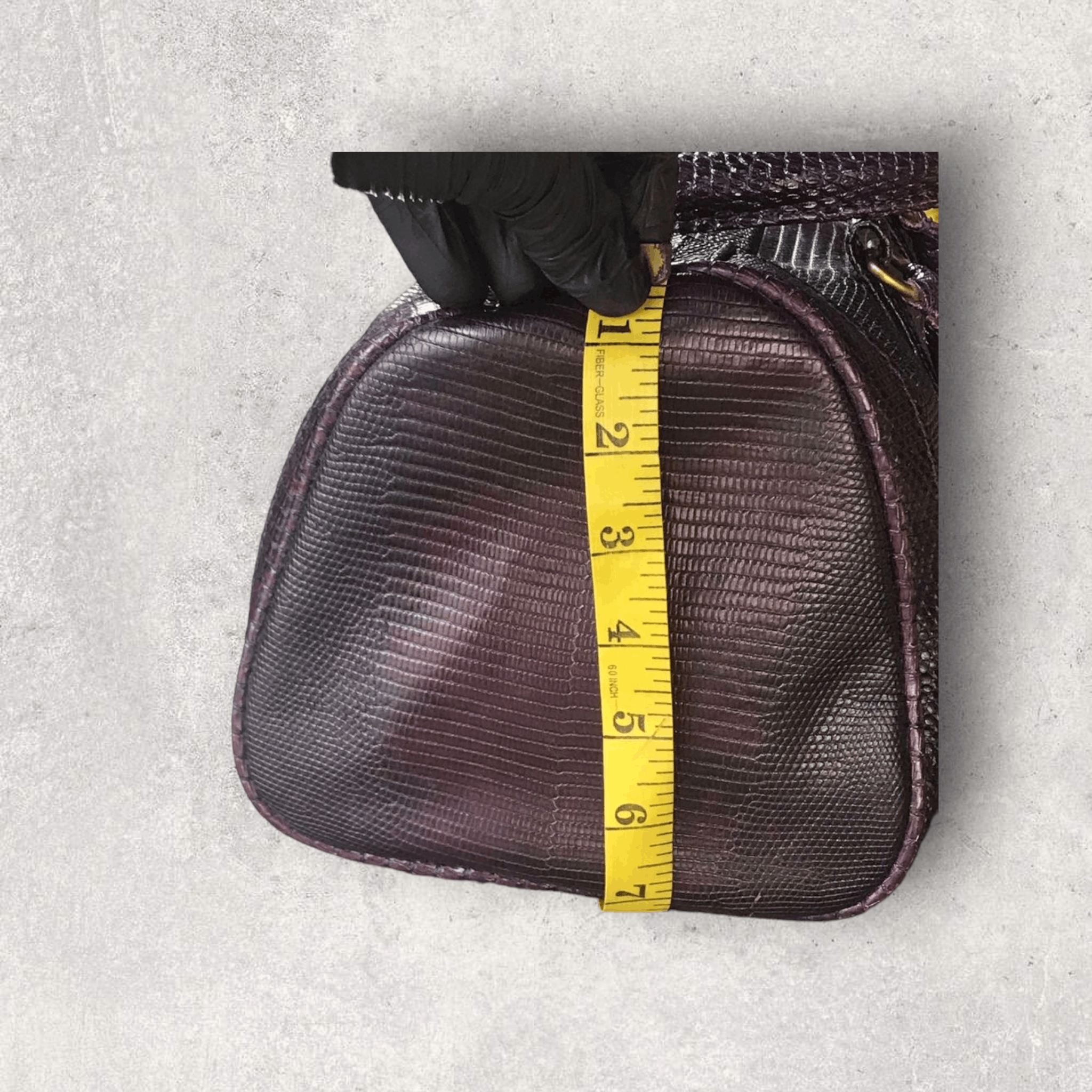 Genuine Leather Lizard Skin Leather Handmade HandleBag Size ONE SIZE - 13 Thumbnail