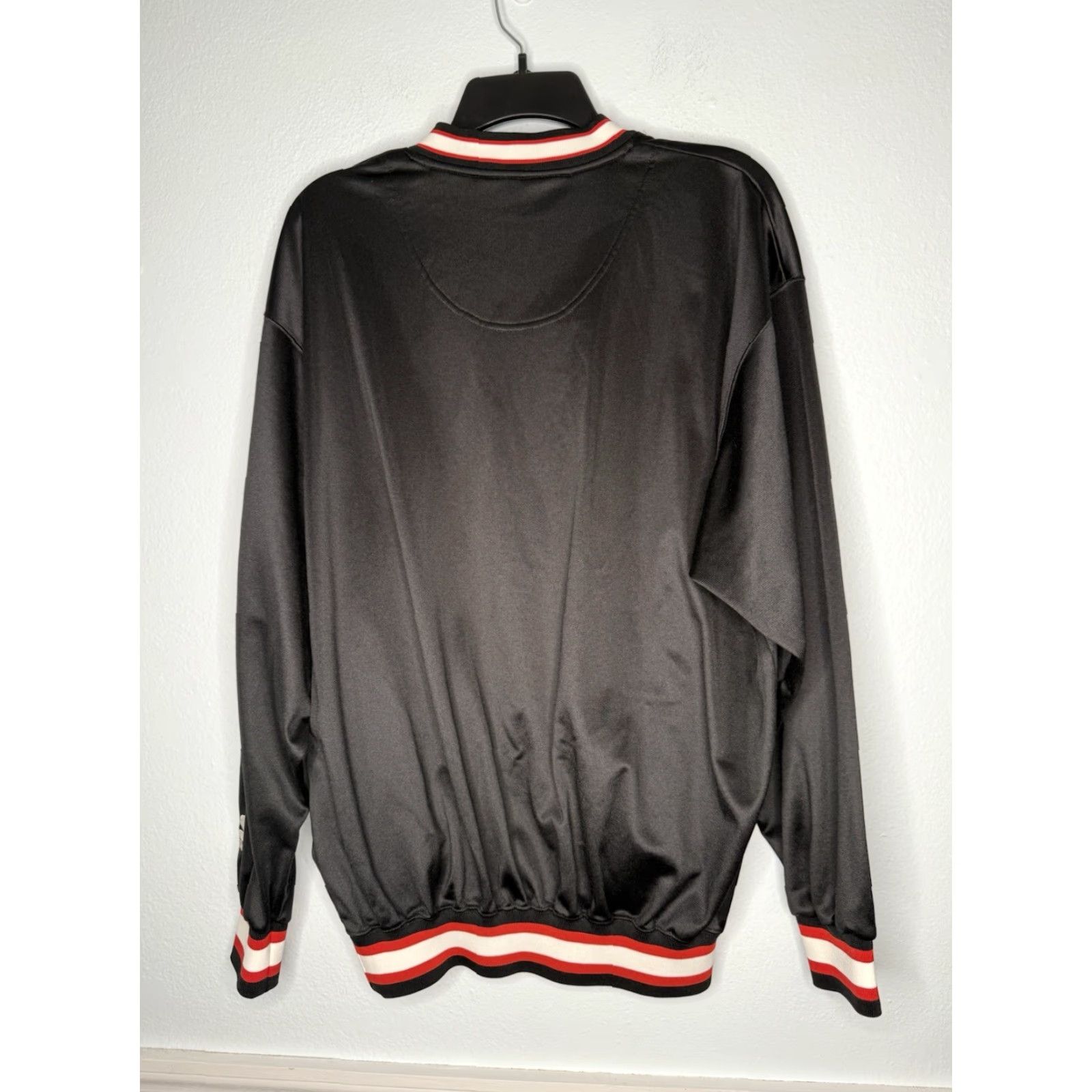 Starter VINTAGE Starter Logo Windbreaker Jacket Mens Medium Black 90s Logo Embroidered Windbreaker 90s Mens Size US M / EU 48-50 / 2 - 2 Thumbnail