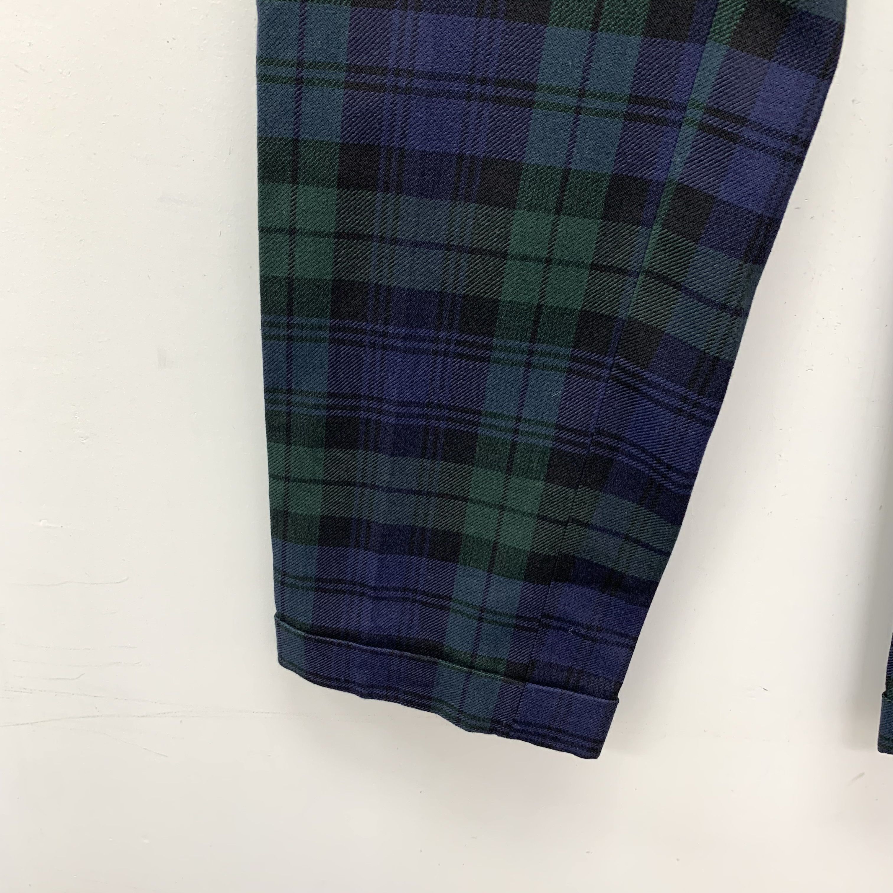Valentino Valentino Patchwork Plaid Cotton Trousers (Size 46) Size US 30 / EU 46 - 4 Thumbnail