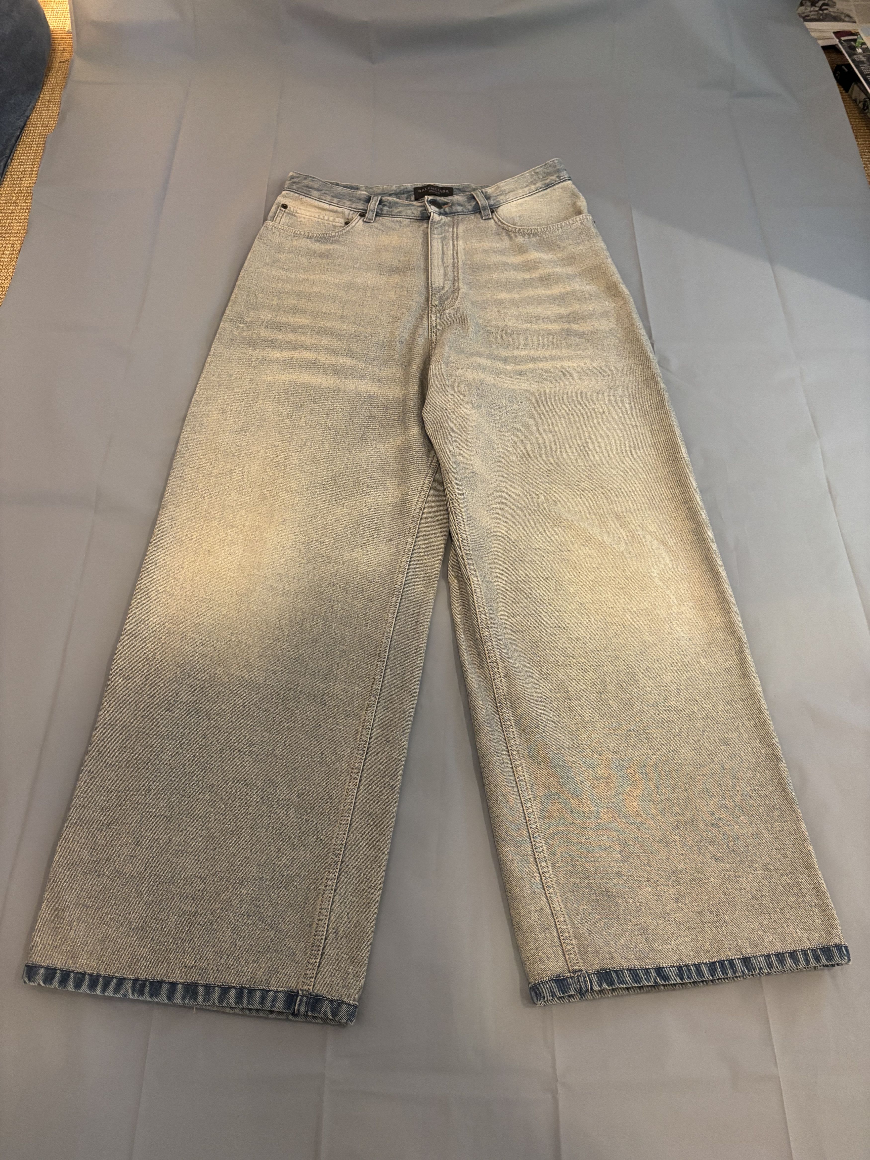 Balenciaga Jean’s large baggie Balenciaga bleu délavé en tbe Size US 30 / EU 46 - 3 Thumbnail