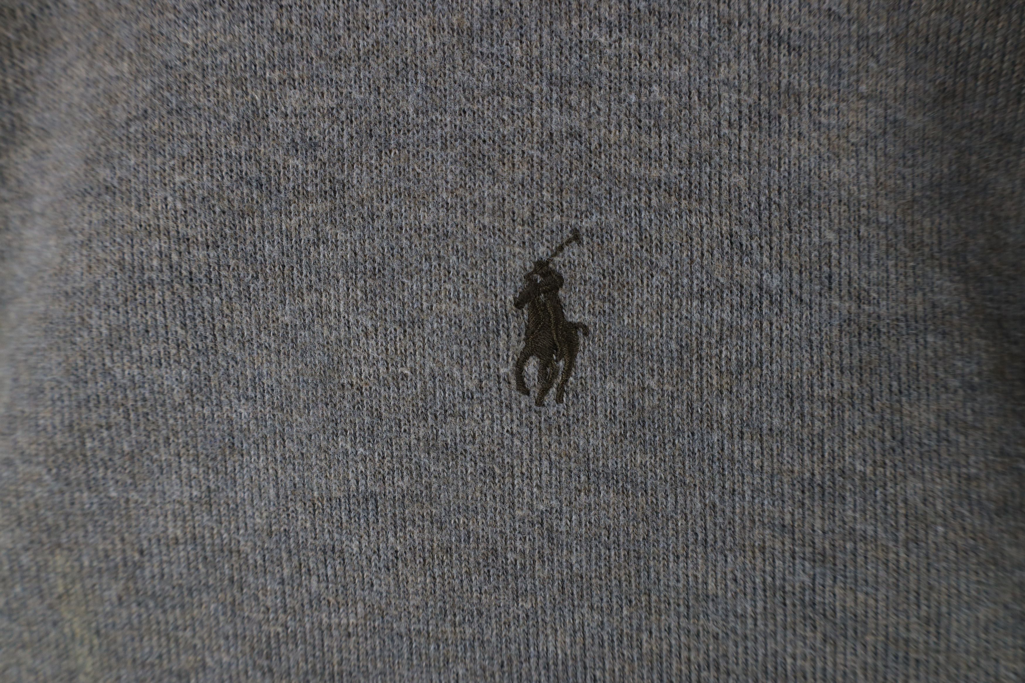 Ralph Lauren × Vintage Vintage 90s Ralph Lauren Knit Half Zip Pullover Sweater Size US XXL / EU 58 / 5 - 4 Thumbnail