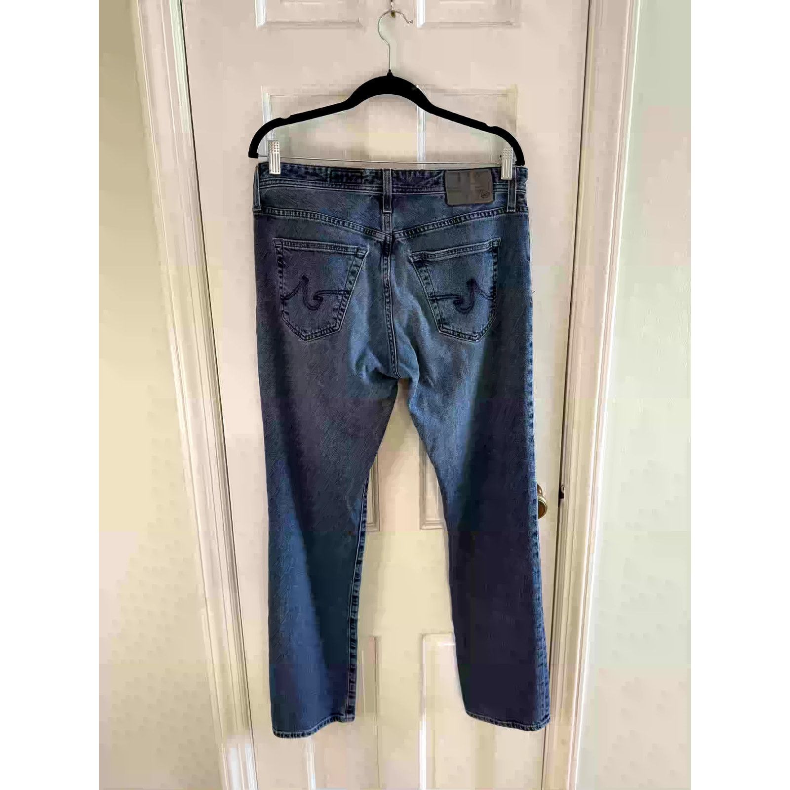 AG Adriano Goldschmied AG Everett Men's Slim Straight Blue Jean Size 32, Inseam 29 Size US 32 / EU 48 - 4 Thumbnail