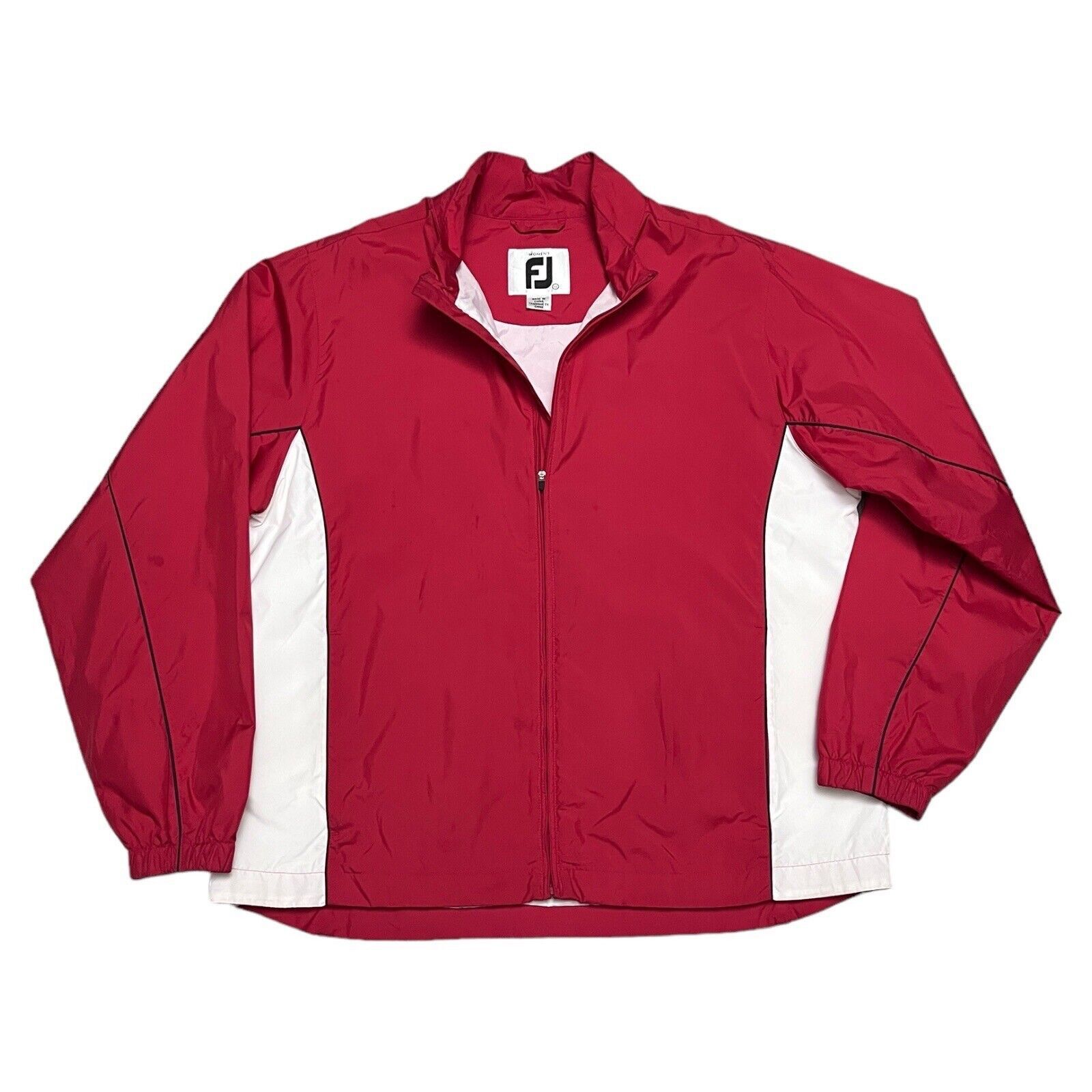 Footjoy FOOTJOY Dryjoys GOLF Light Windbreaker Womens Red Jacket Size XL / US 12-14 / IT 48-50 - 1 Thumbnail