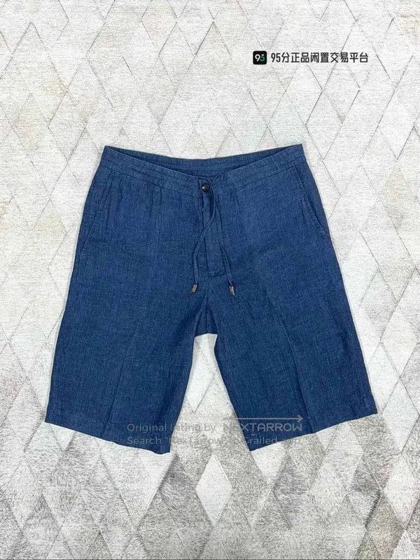 Ermenegildo Zegna Zegna Men's Solid Drawstring Linen Shorts. Size US 34 / EU 50 - 1 Thumbnail