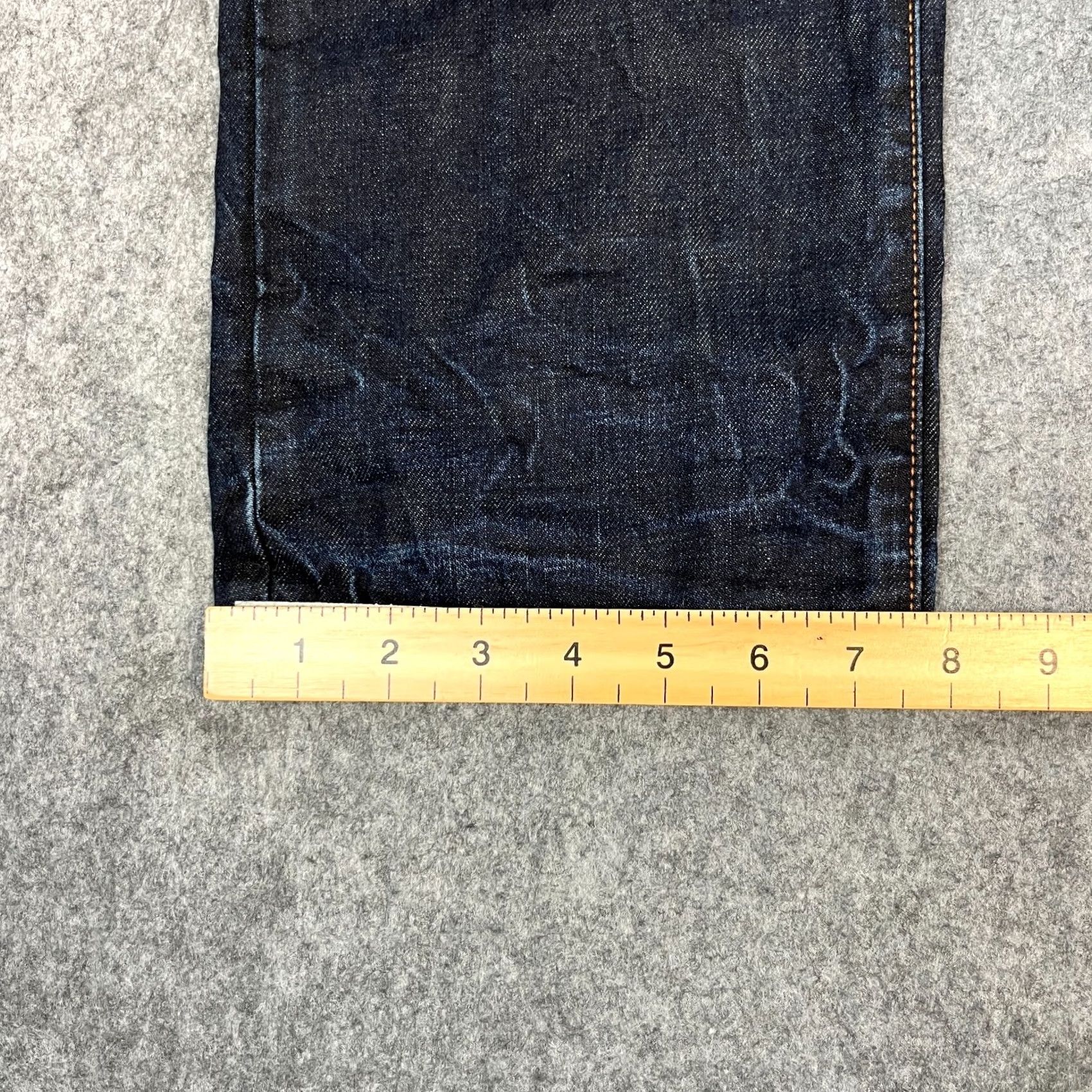 Hugo Boss HUGO BOSS Jeans Regular Straight 36 30 Dark Blue Indigo Whiskers Mens Denim 5-Pocket Design Size US 36 / EU 52 - 3 Thumbnail