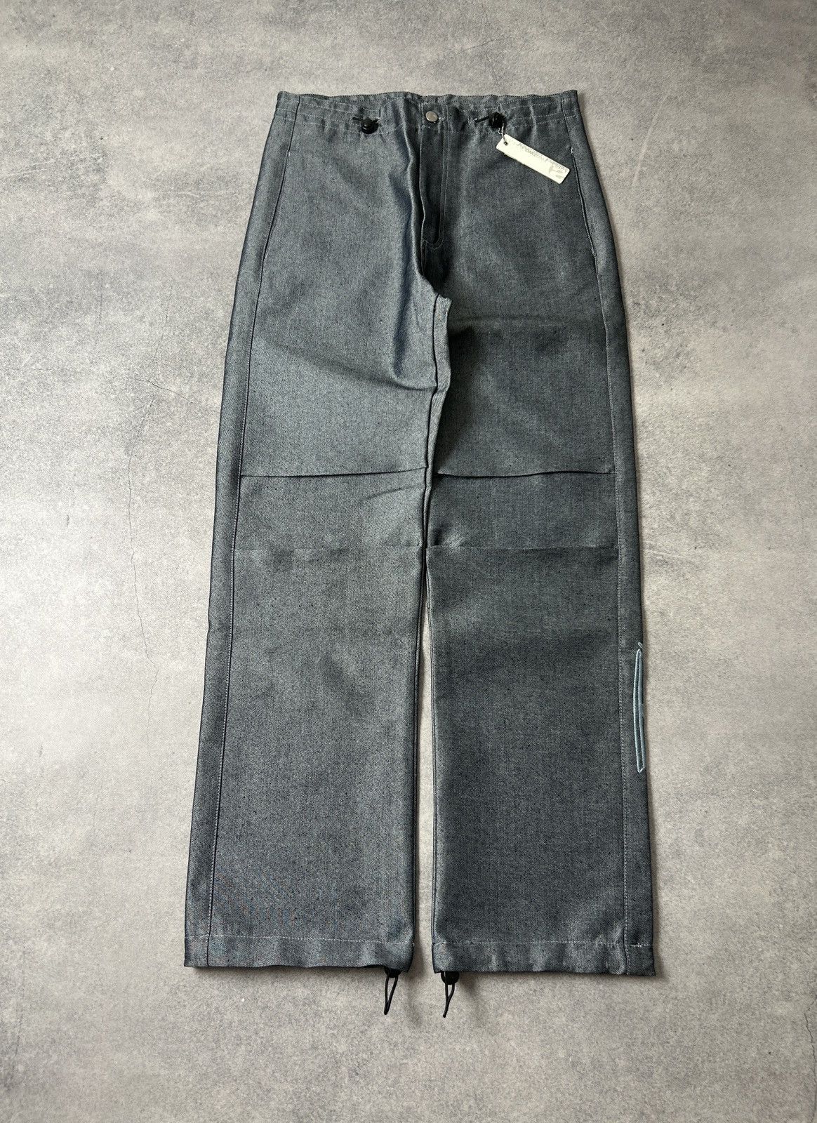 Japanese Brand Vintage Two Angle Loud Design y2k denim parachute pants Size US 32 / EU 48 - 2 Thumbnail