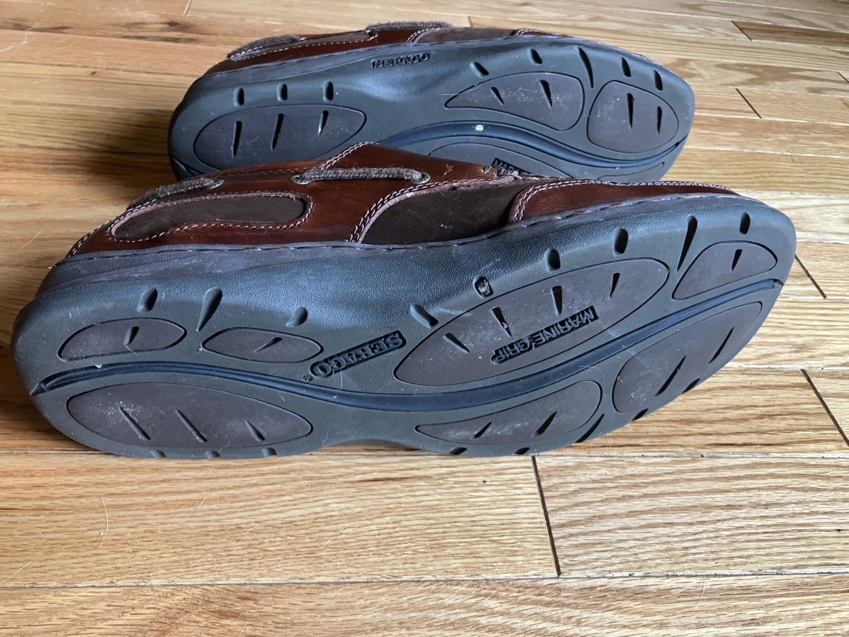Sebago VTG Men’s Sebago Clovehitch II Brown Leather Loafers sz 10WW Size US 10 / EU 43 - 6 Thumbnail