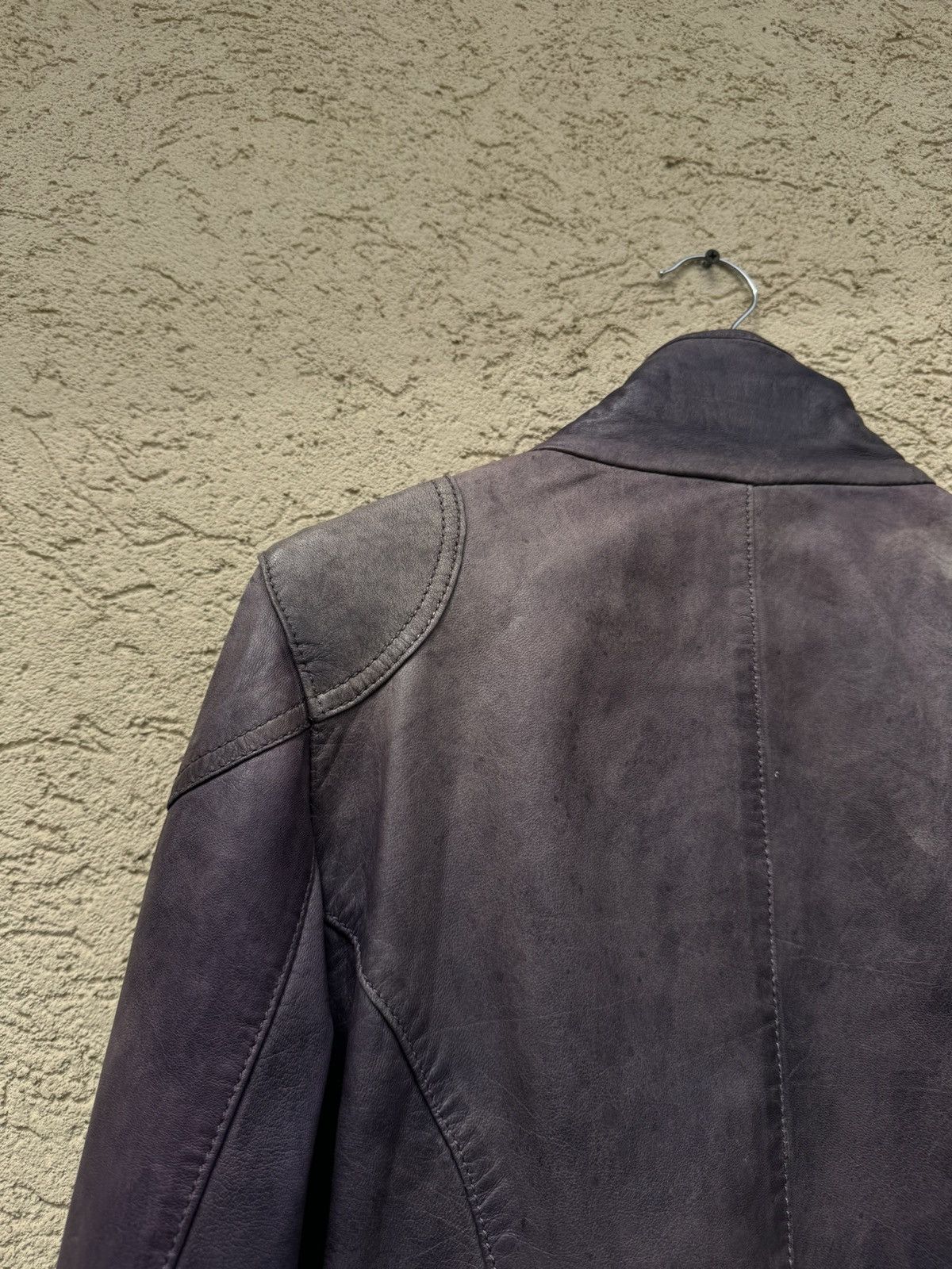 Issey Miyake Vintage 00s Faded Real Soft Leather Jacket Size US M / EU 48-50 / 2 - 8 Thumbnail
