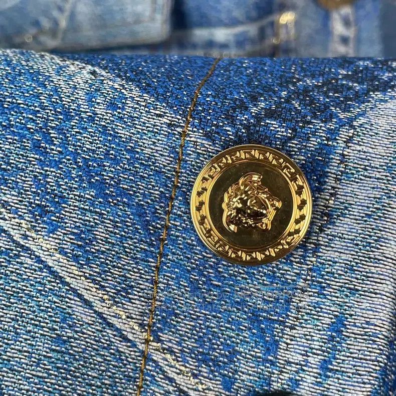 Versace Versace Co-branded denim jacket Size US XXL / EU 58 / 5 - 8 Thumbnail
