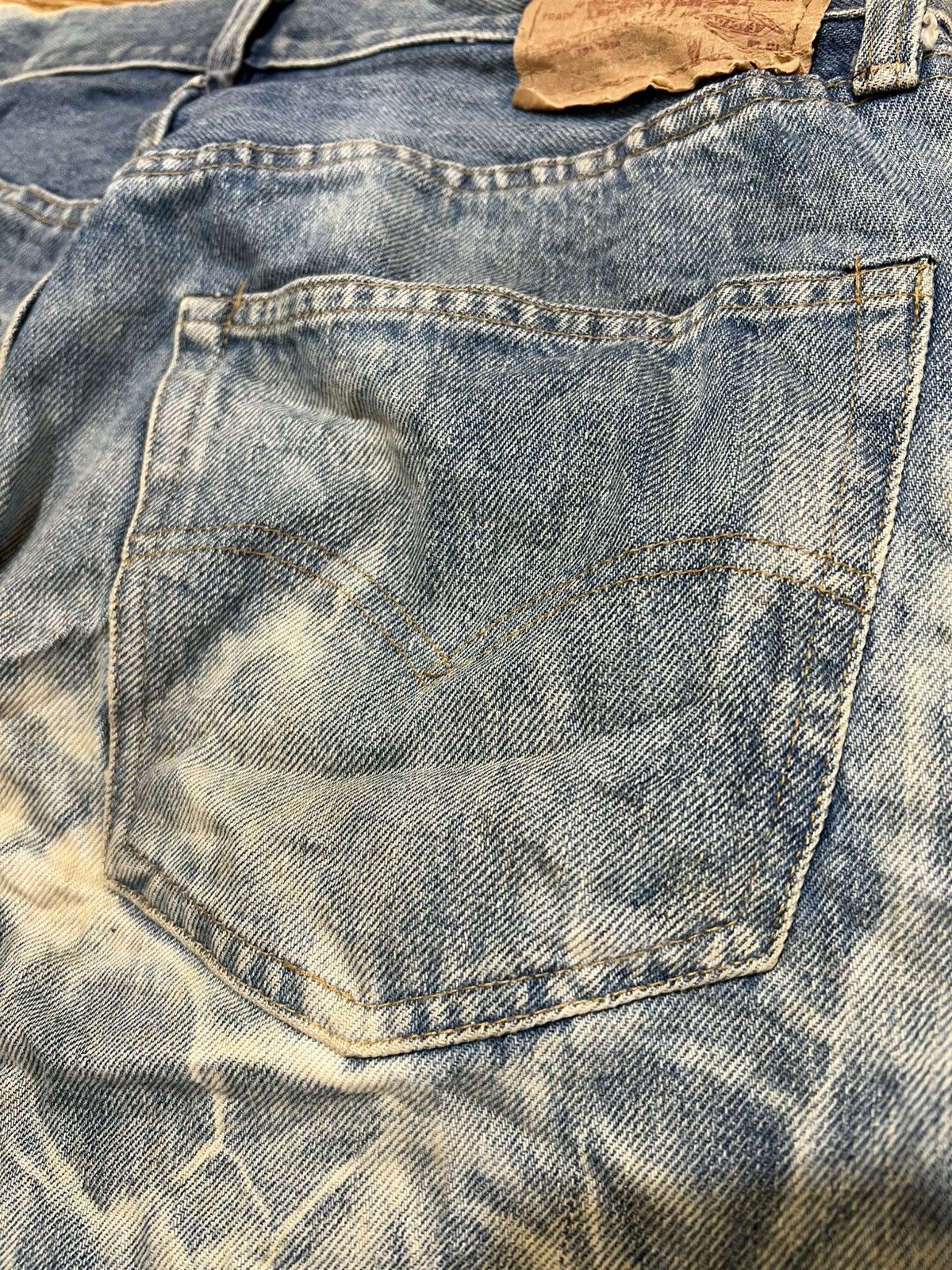 Levi's Vintage Clothing Vintage Levis 70s 80s bleach wash Stamp button 6 Size US 30 / EU 46 - 13 Thumbnail
