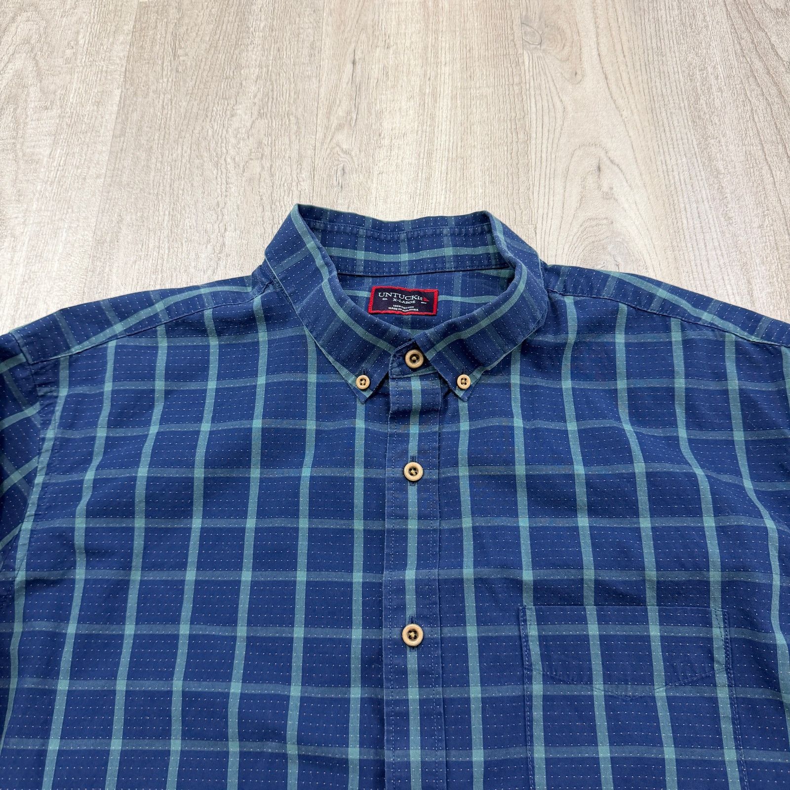 UNTUCKit Untuckit Corison Button Down Shirt Men's Extra Large XL Blue Size US XL / EU 56 / 4 - 3 Thumbnail