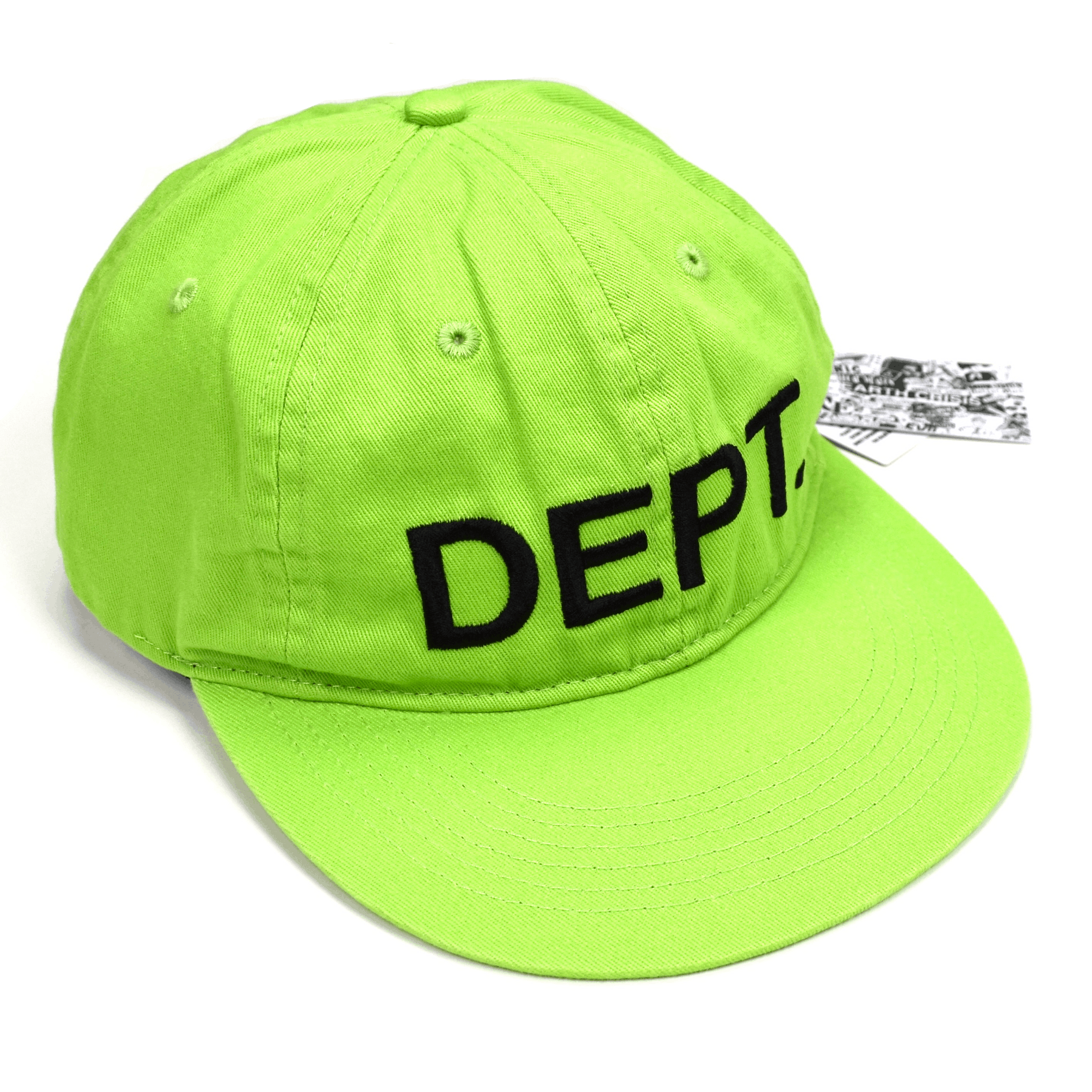 Gallery Dept. Gallery Dept. DEPT Logo Embroidered Hat Lime Green Size ONE SIZE - 1 Thumbnail
