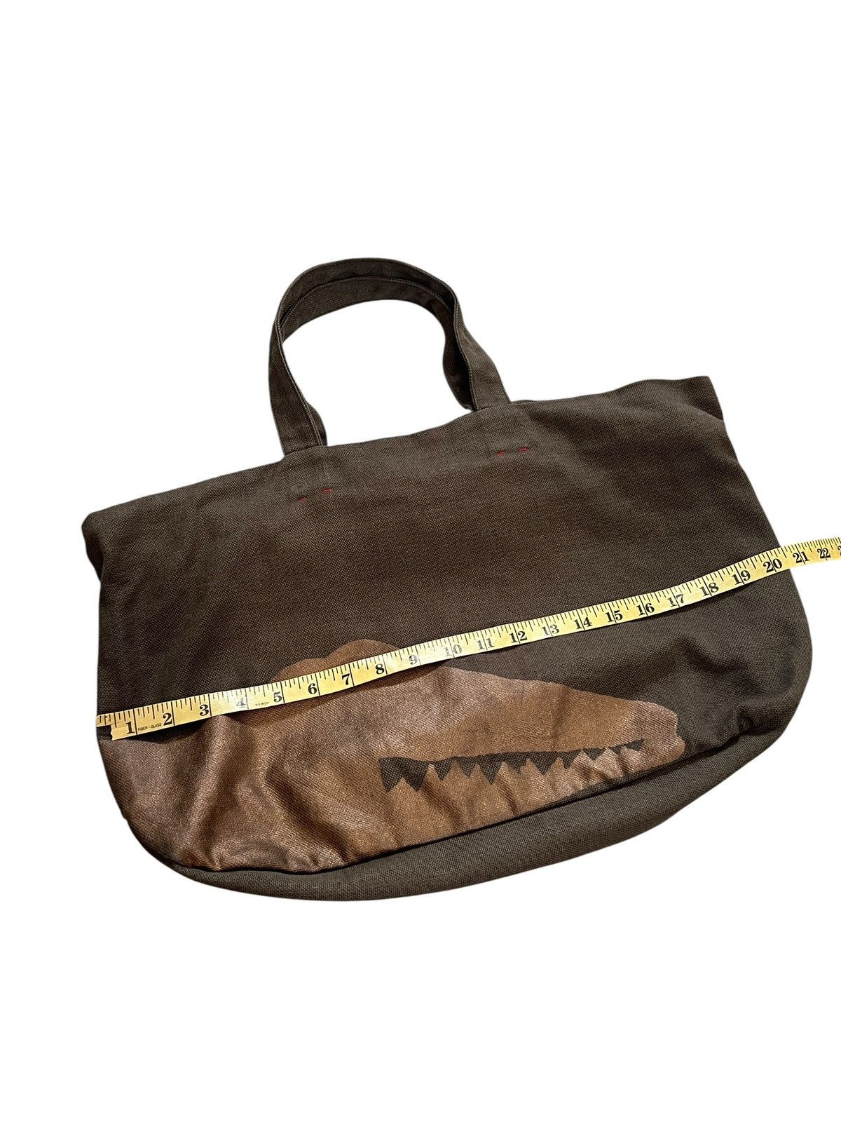 Y's 1990s Y’s For Living Crocodile Motif Canvas Boston Bag Size ONE SIZE - 12 Thumbnail