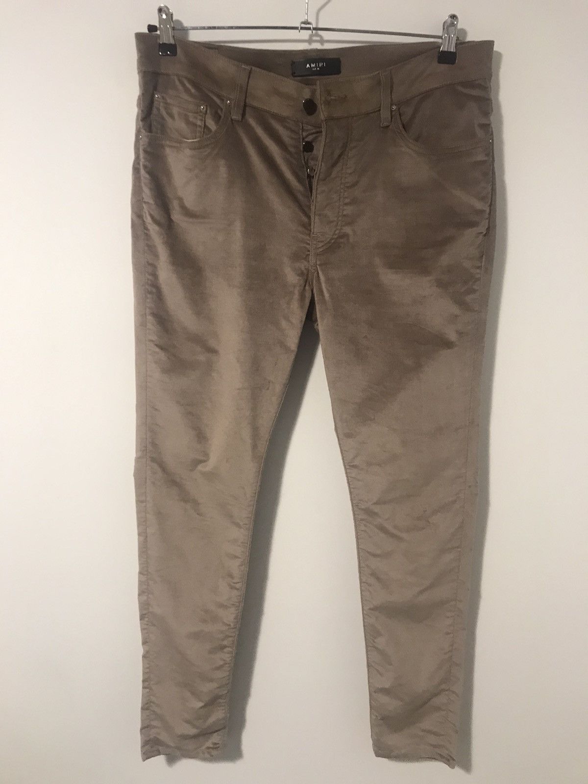 Amiri Amiri beige velvet trousers Size US 36 / EU 52 - 1 Thumbnail
