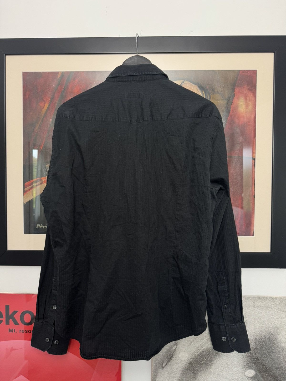 Versace Versace Collection Designer Button Up Black Shirt Luxury Size US L / EU 52-54 / 3 - 2 Thumbnail