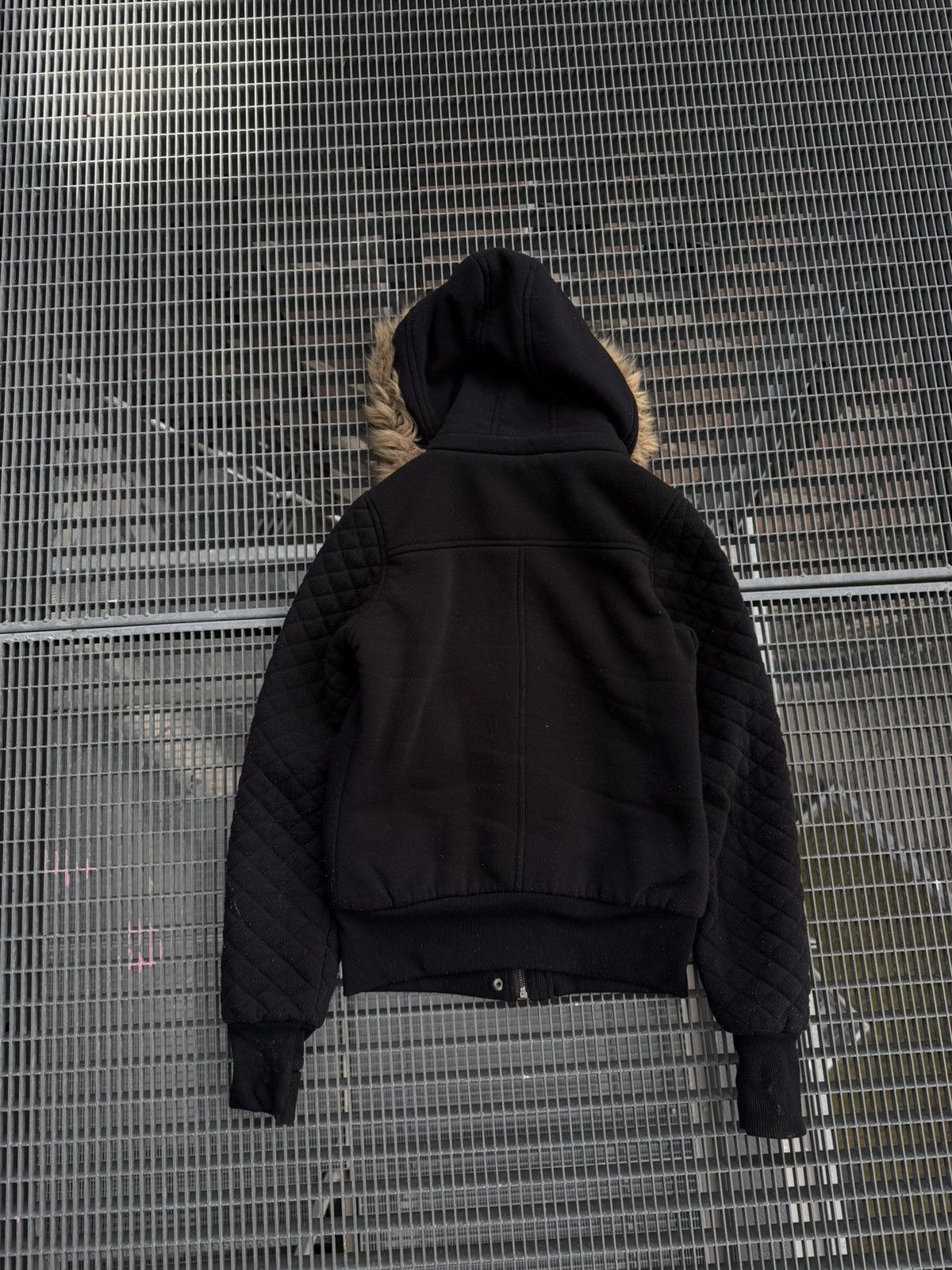 Other Streetwear Wool Wooden Lockers Fur Bomber Y2K Jacket Size M / US 6-8 / IT 42-44 - 10 Thumbnail