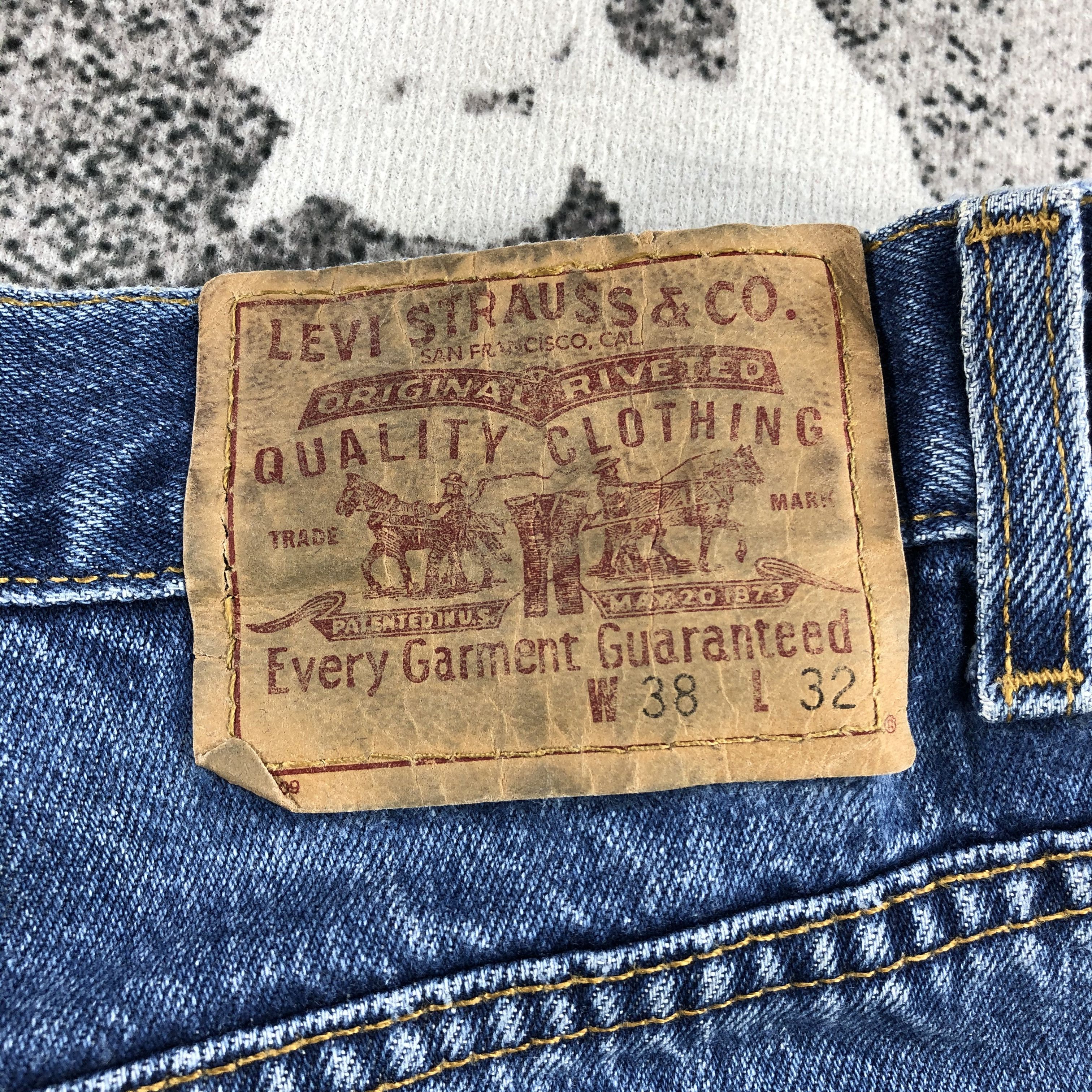 Levi's Vintage Levis 901 Jeans Blue Wash Denim KJ1103 Size US 37 - 5 Thumbnail