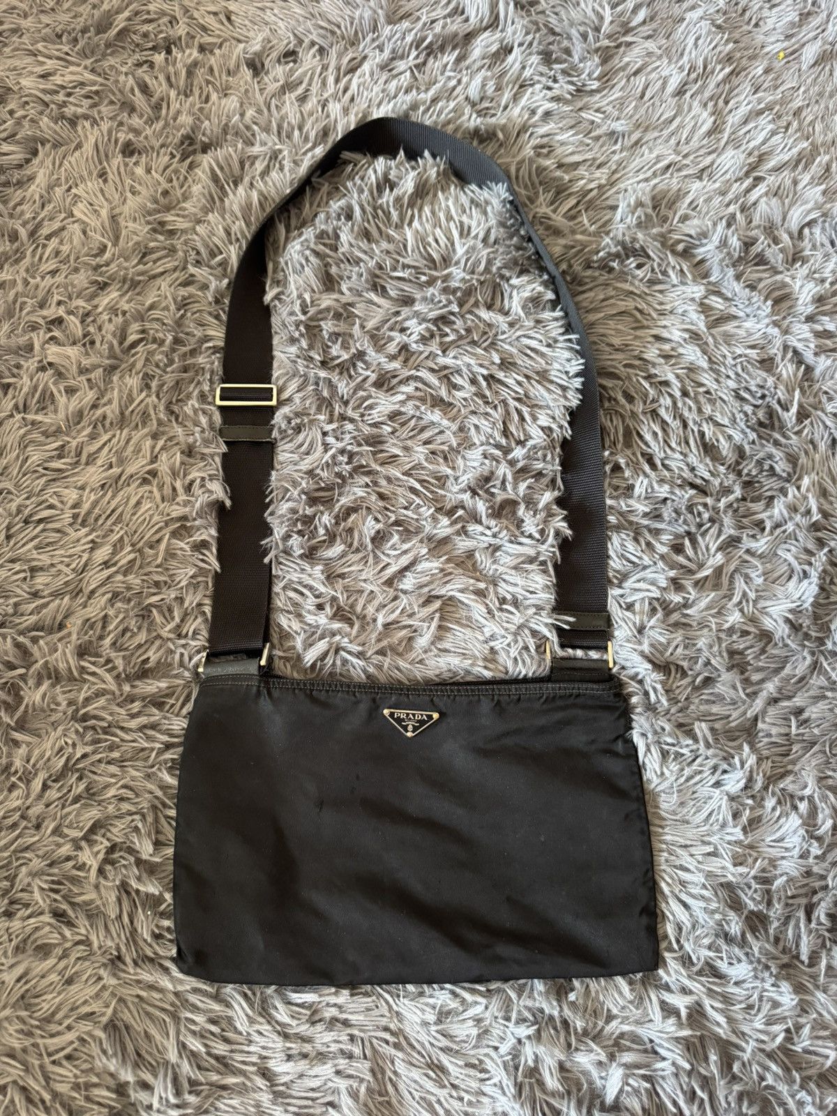 Prada Prada Sport Linea Rossa Archive Nylon Messenger Bag | Grailed