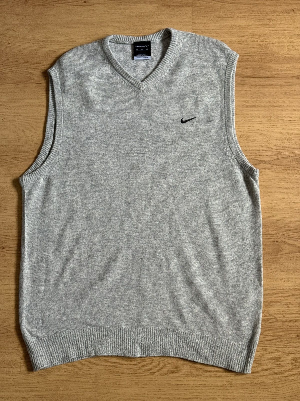 Nike Golf vintage sweater tennis vest grey small swoosh