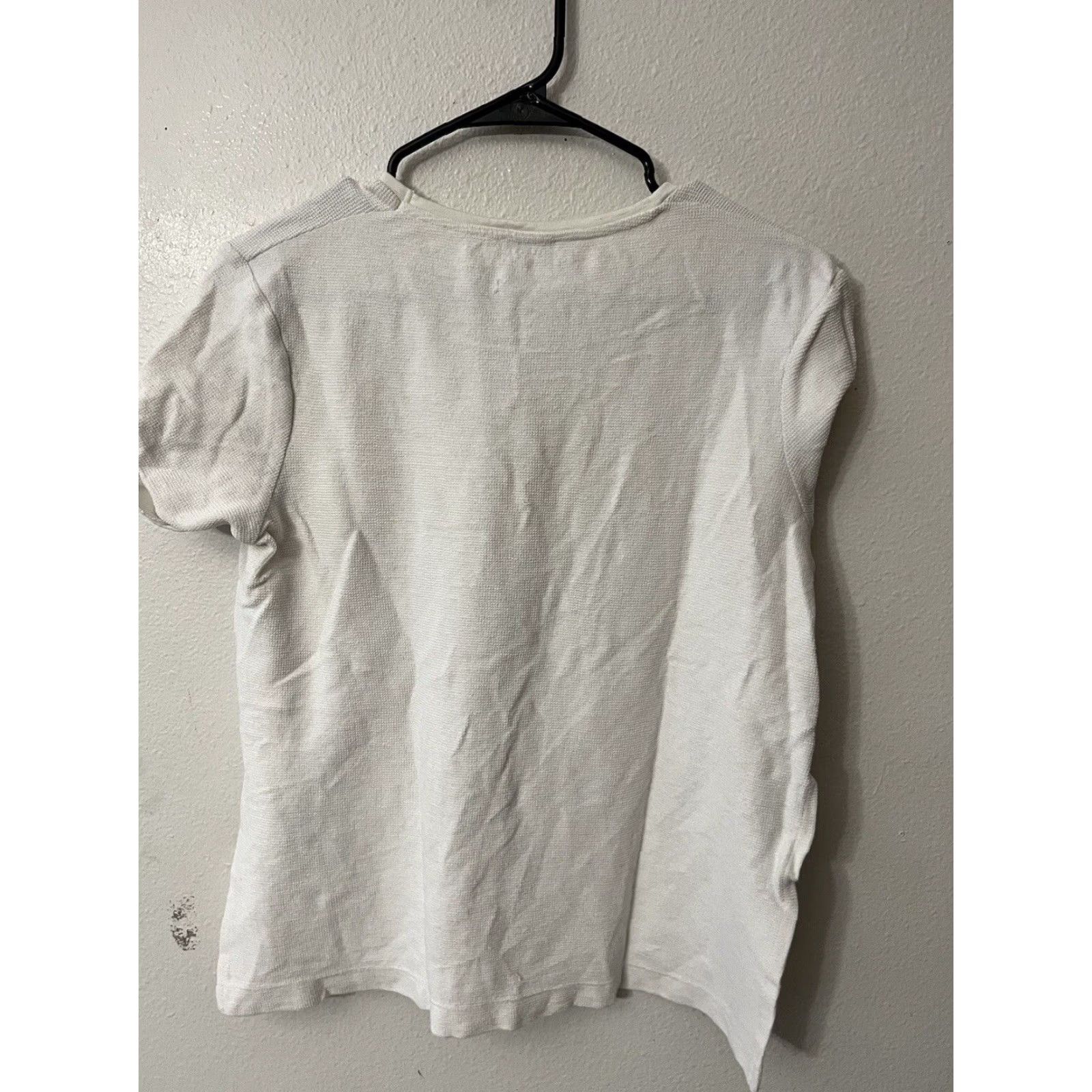 Zara ZARA Trafaluc T-Shirt Womens Small White Crew Neck Dolman Sleeve Basic Knit Short Sleeve Casual 90s? (but avoid false decade) Size S / US 4 / IT 40 - 3 Thumbnail