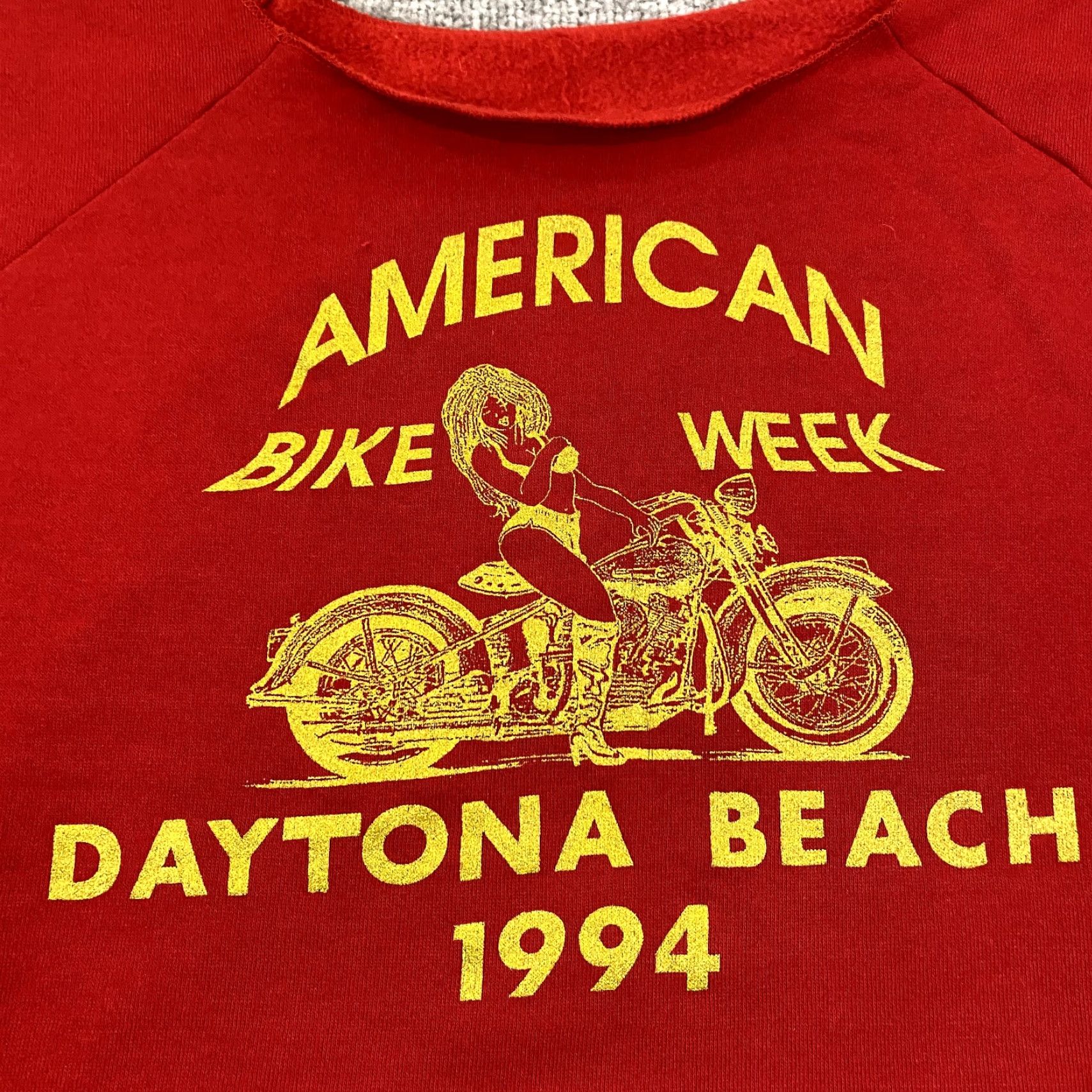 Vintage VINTAGE Motorcycle Shirt Mens One Size Red 1994 Daytona Biker Week Rag Gym 90s Size US M / EU 48-50 / 2 - 4 Thumbnail