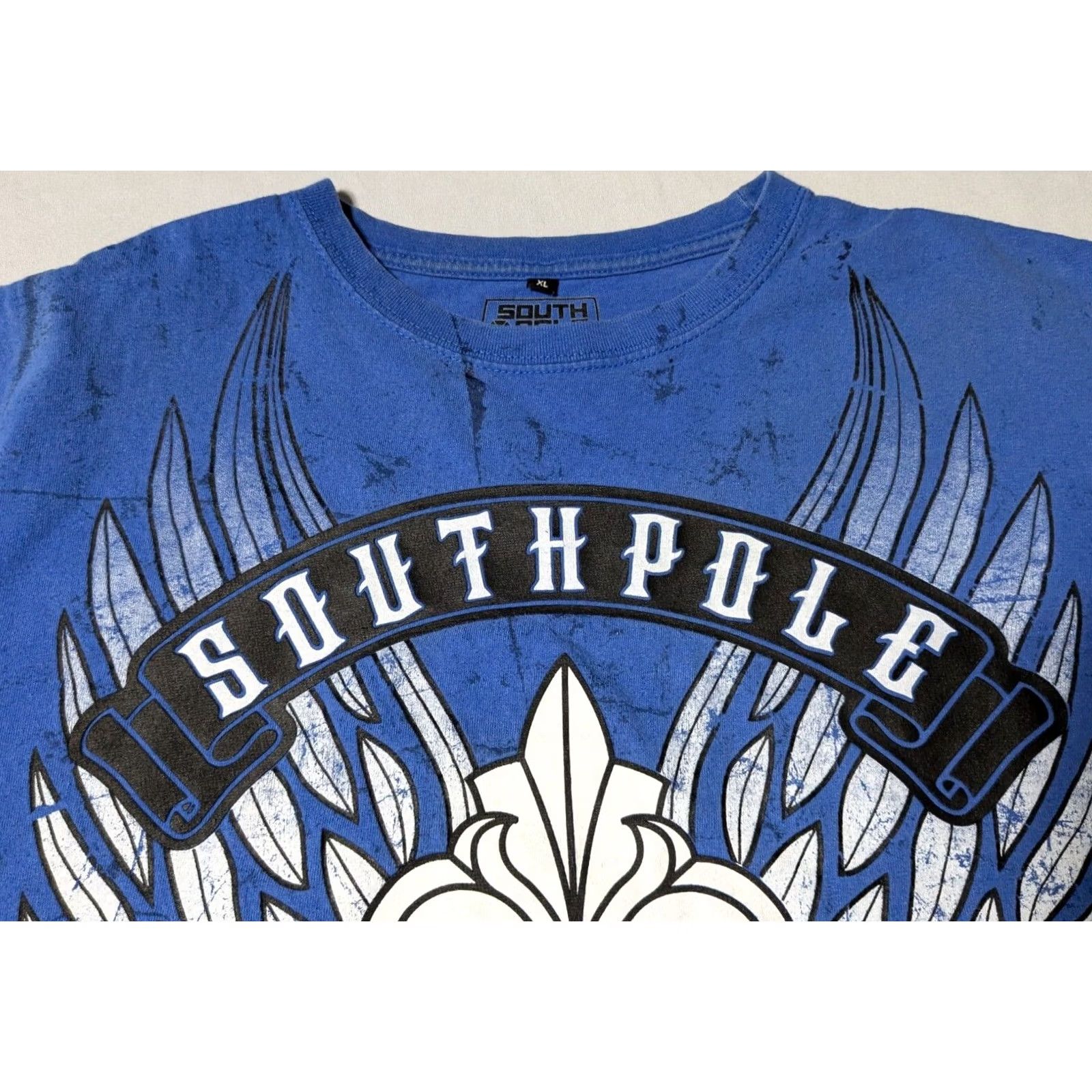 Southpole Southpole T-Shirt Men XL Blue FADED Graphic Ride for Life Truth and Liberty Size US XL / EU 56 / 4 - 6 Thumbnail