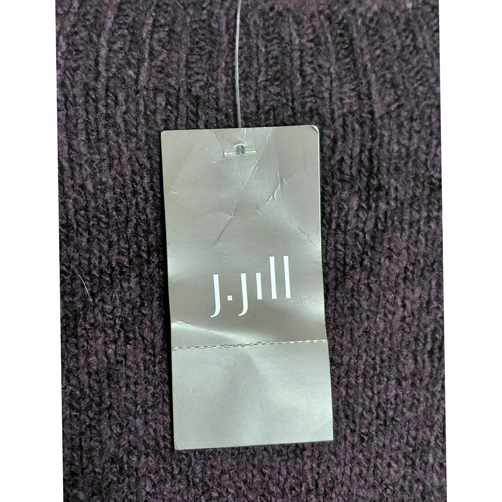 J. Jill NWT J.Jill .Jill Pure Black Violet Sweater Solid Knit Women Size S Tall Crew Neck Long Sleeve Pullover Casual Travel Lightweight Stretch Cotton Blend Size S / US 4 / IT 40 - 5 Thumbnail