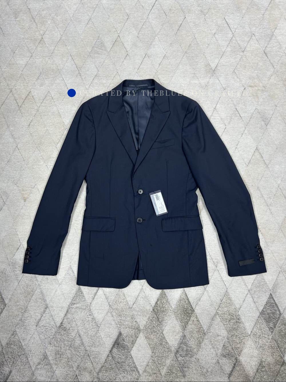 Prada Blue Single-Breasted Formal Blazer Size US M / EU 48-50 / 2 - 1 Preview