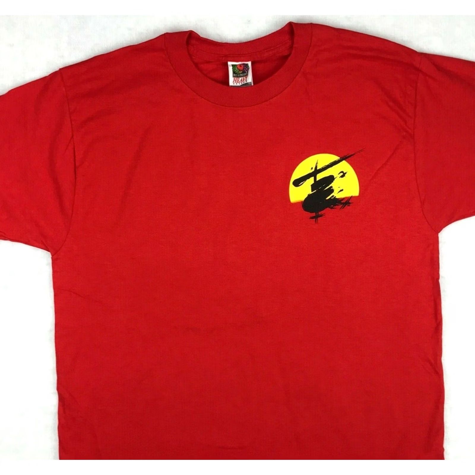 Fruit Of The Loom VINTAGE MISS SAIGON BROADWAY MUSICAL T-Shirt MEDIUM Men Red 90s Music Rock Double-Sided NOS 1990s Fruit of the Loom Size US M / EU 48-50 / 2 - 3 Thumbnail