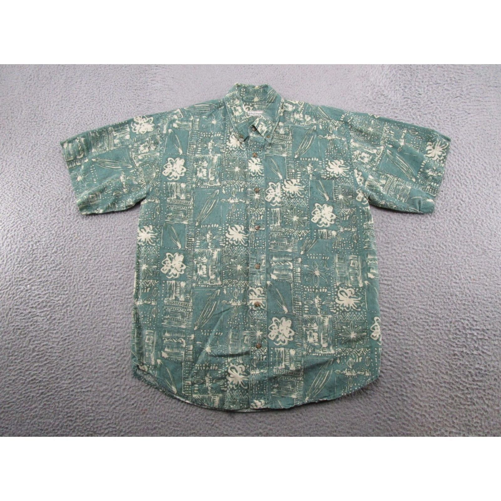 Bugle Boy VTG Bugle Boy Hawaiian Shirt Mens M Floral Aloha Tiki Palm Resort 90s Size US M / EU 48-50 / 2 - 2 Thumbnail