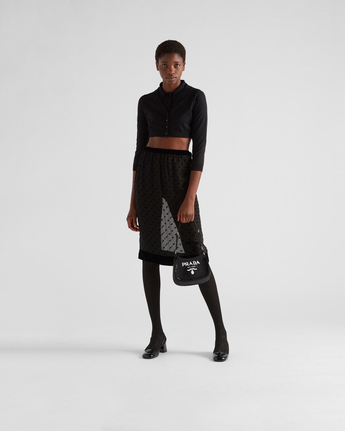 Prada o1la1rc1a0925 Size: OS / Cleo Sequined Bag in Black Size ONE SIZE - 9 Thumbnail