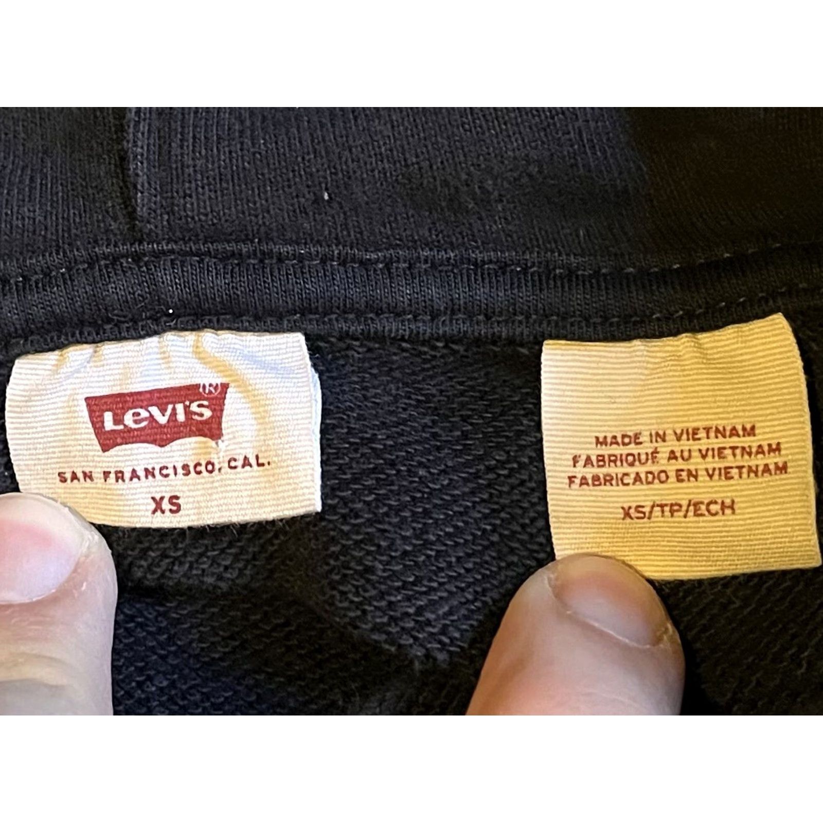 Levi's Levi’s For Gals Retro Prism Hoodie Women’s XS Oversized Black Hooded Pockets Logo 70s Retro Womens Size S / US 4 / IT 40 - 5 Thumbnail