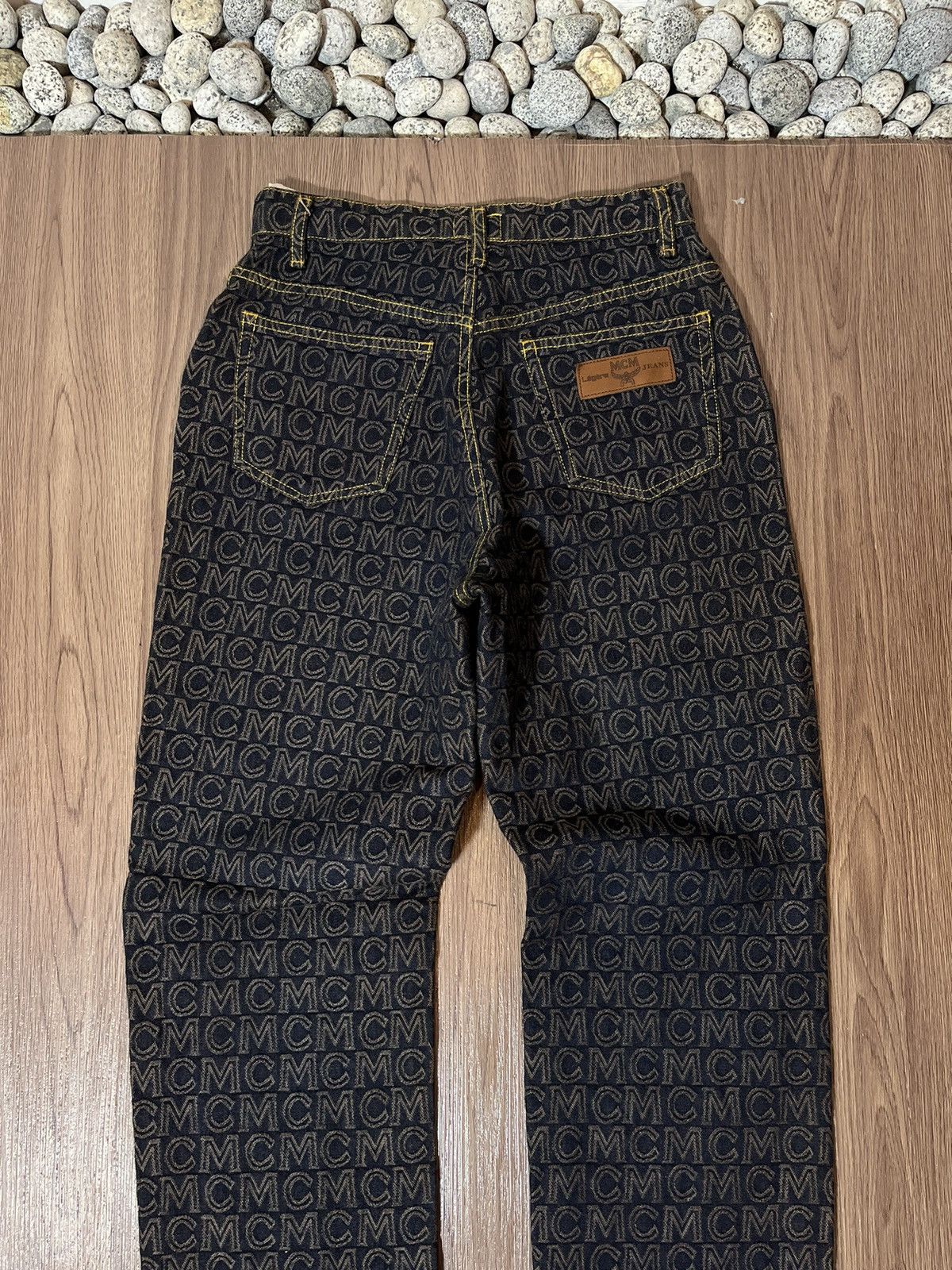 MCM MCM Legere Vintage Monogram Denim Size US 26 / EU 42 - 3 Thumbnail