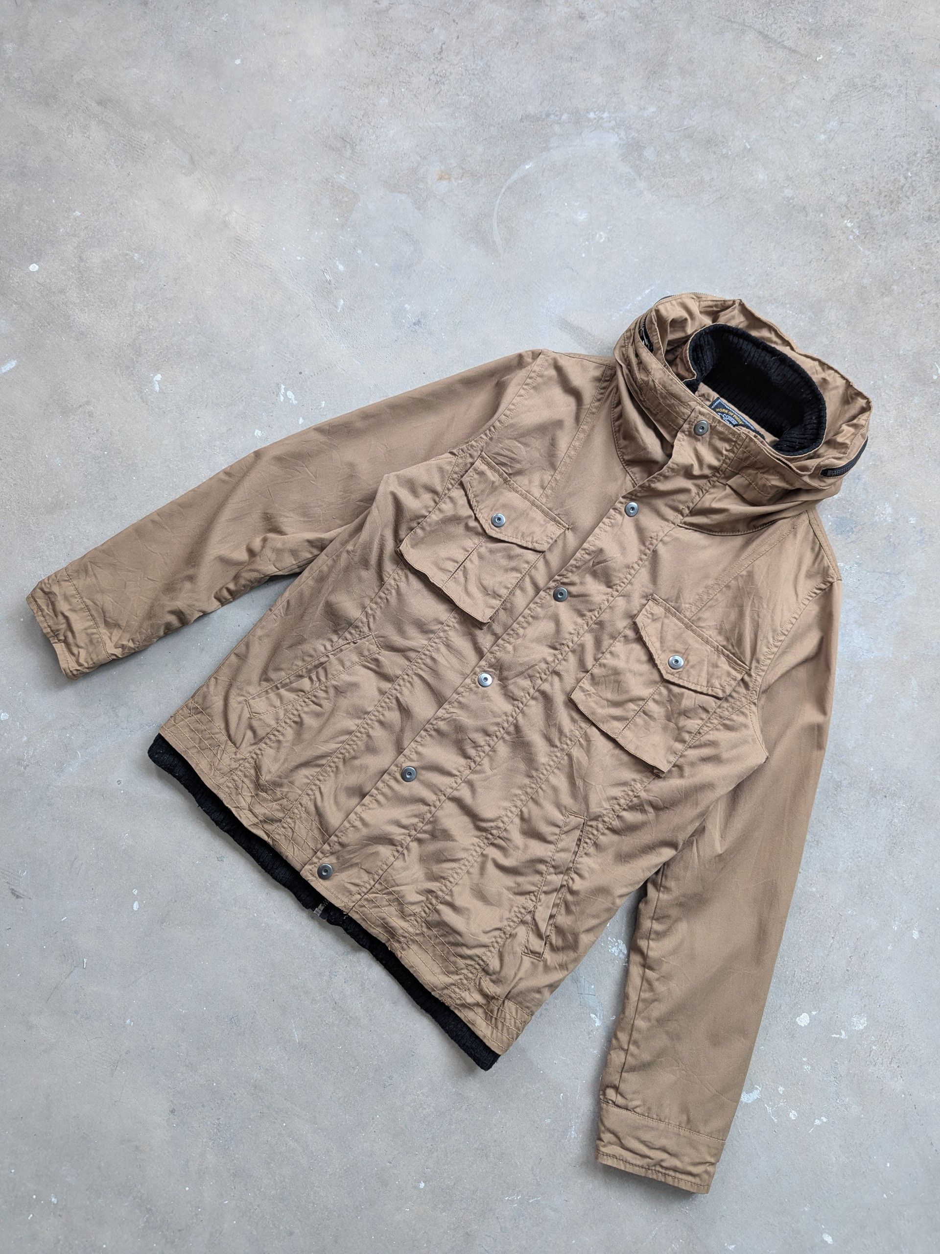 If Six Was Nine × Japanese Brand × Le Grande Bleu (L.G.B.) Vintage 1990s Panaspur Bondage Jacket Hoodie Parka Size US M / EU 48-50 / 2 - 2 Thumbnail