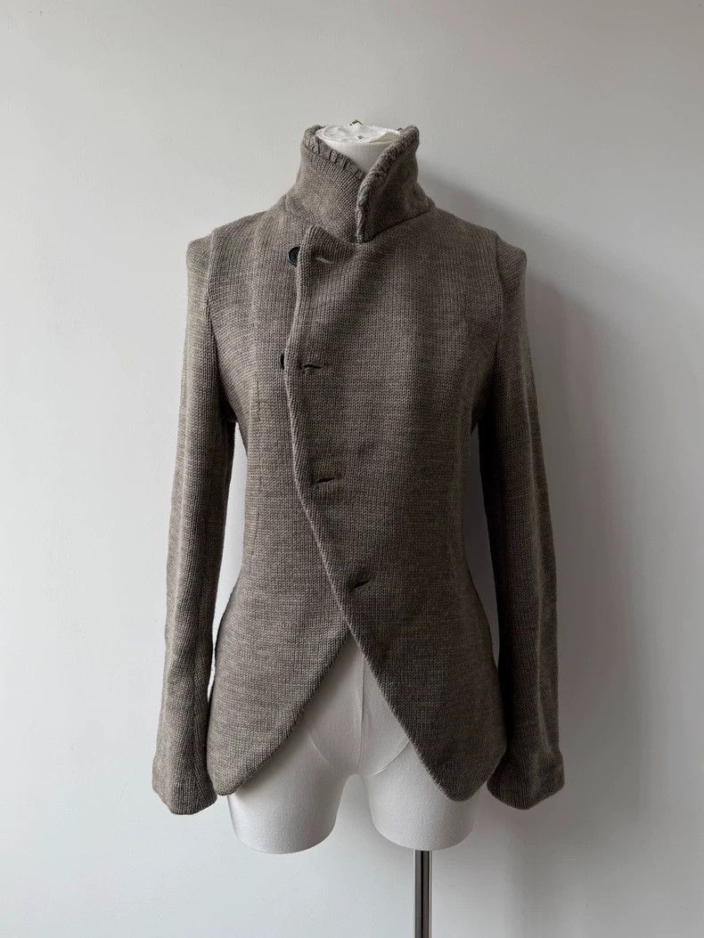 Yohji Yamamoto Yohji Yamamoto Yohji Yamamoto Wool Jacket with Unique Desi Size US XXS / EU 40 - 4 Thumbnail