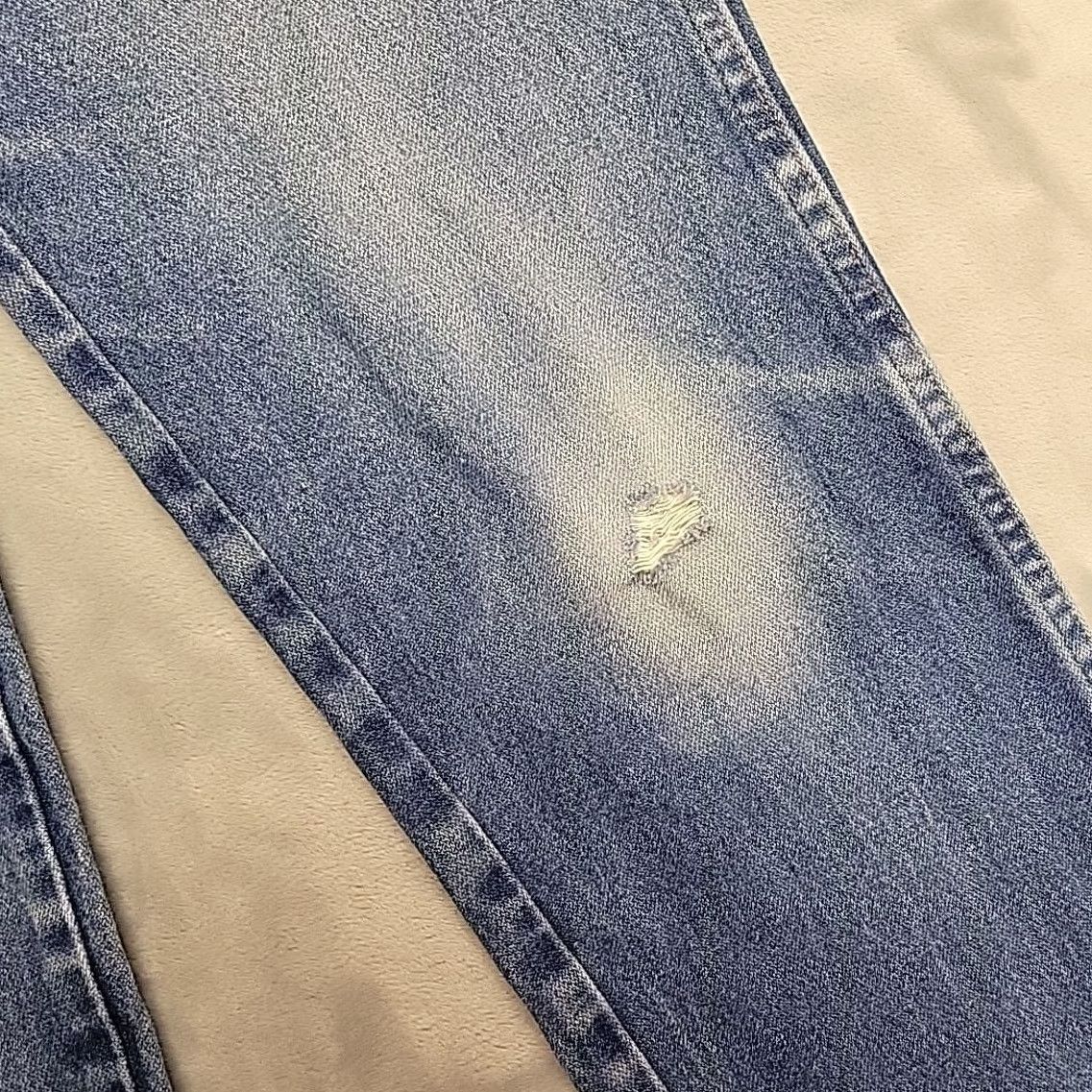 Wrangler Wrangler Jeans Men 32x34 Faded Whiskered Denim Pants 936PWD Western Cowboy Retro Jeans Mens 32 Blue Denim Pants Wrangler 936WD Western Cowboy Retro Size US 32 / EU 48 - 4 Thumbnail