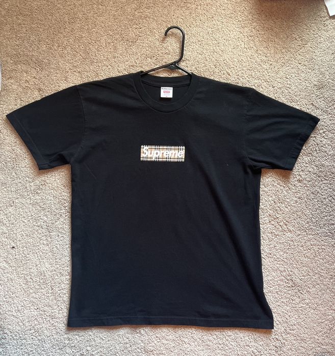 Supreme Supreme x Burberry Box Logo Tee SS22 | Grailed